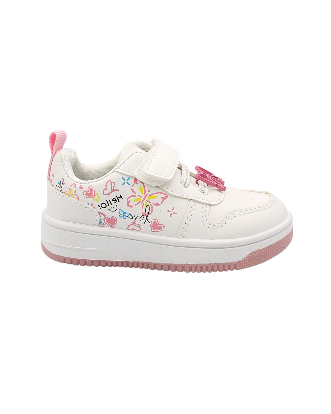 Girls Butterfly Graffiti Detail Sneaker