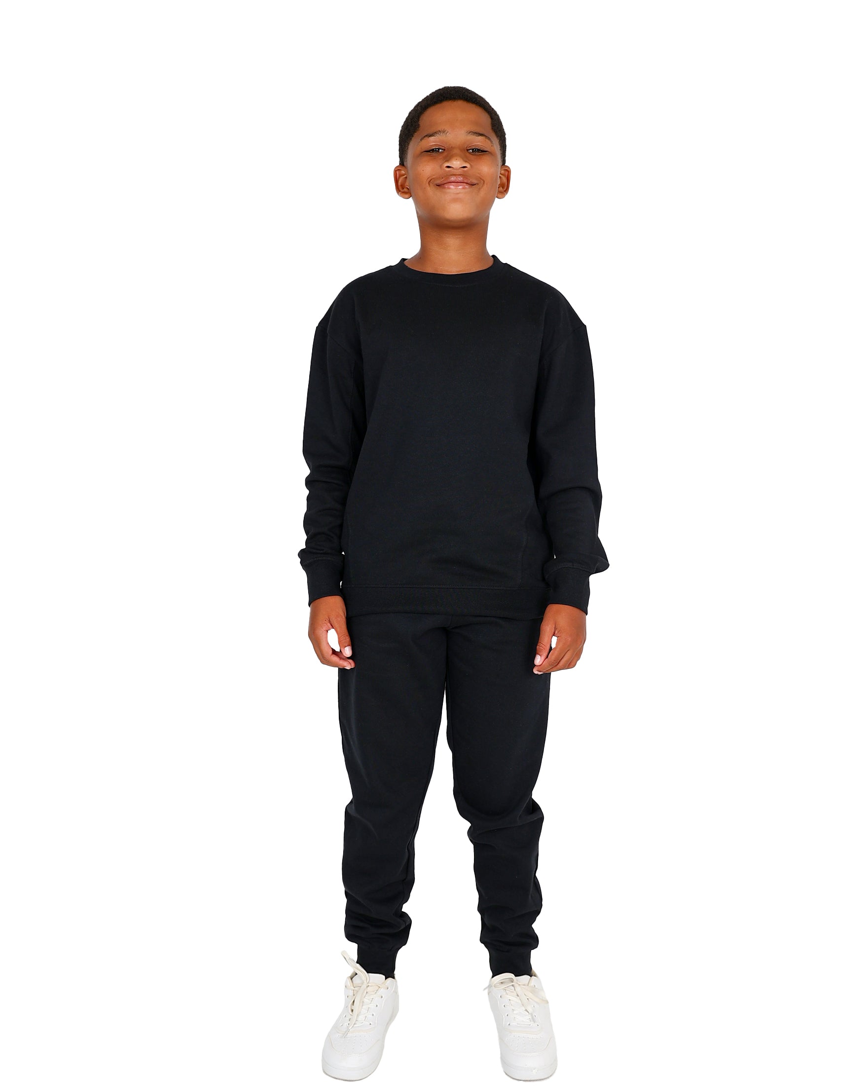 Black Brushed Fleece Sweatshirt