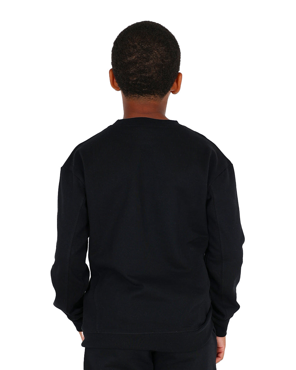 Black Brushed Fleece Sweatshirt