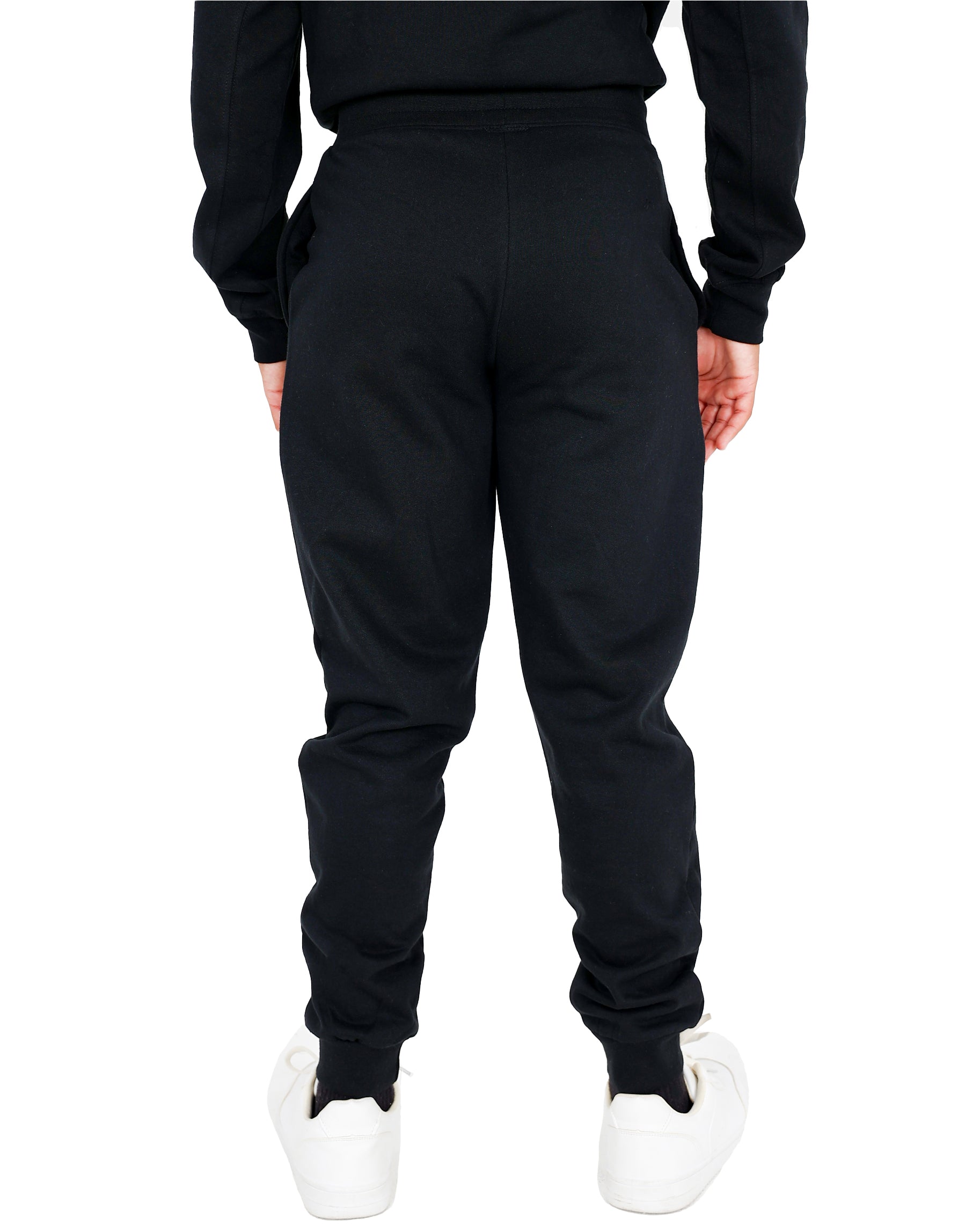 Black Brushed Fleece Active Joggers