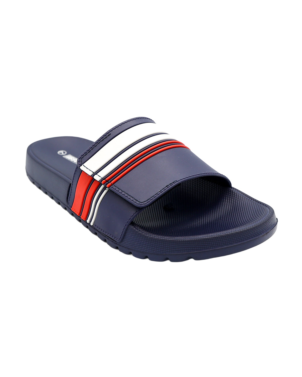Nautical Navy Stripe Velcro Pool Sandal
