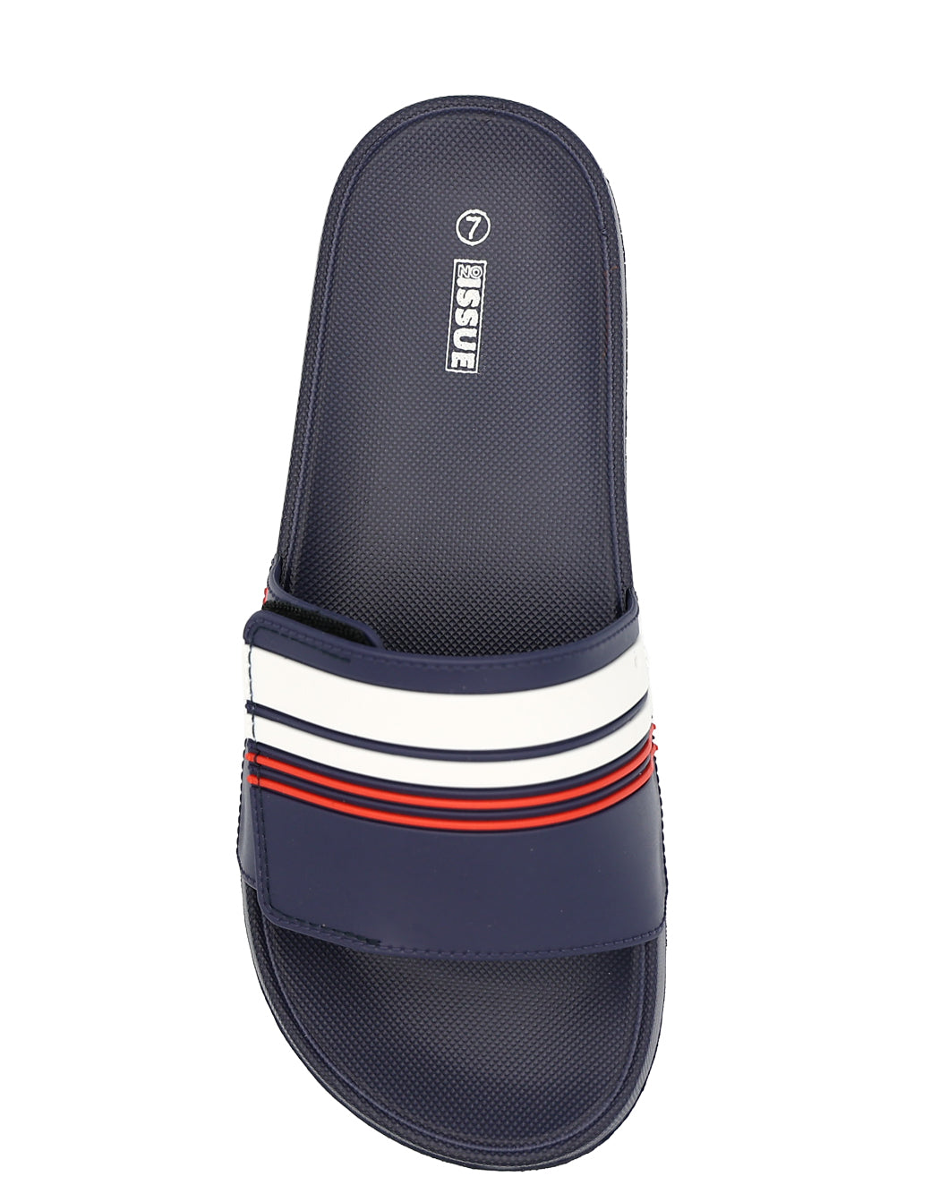 Nautical Navy Stripe Velcro Pool Sandal