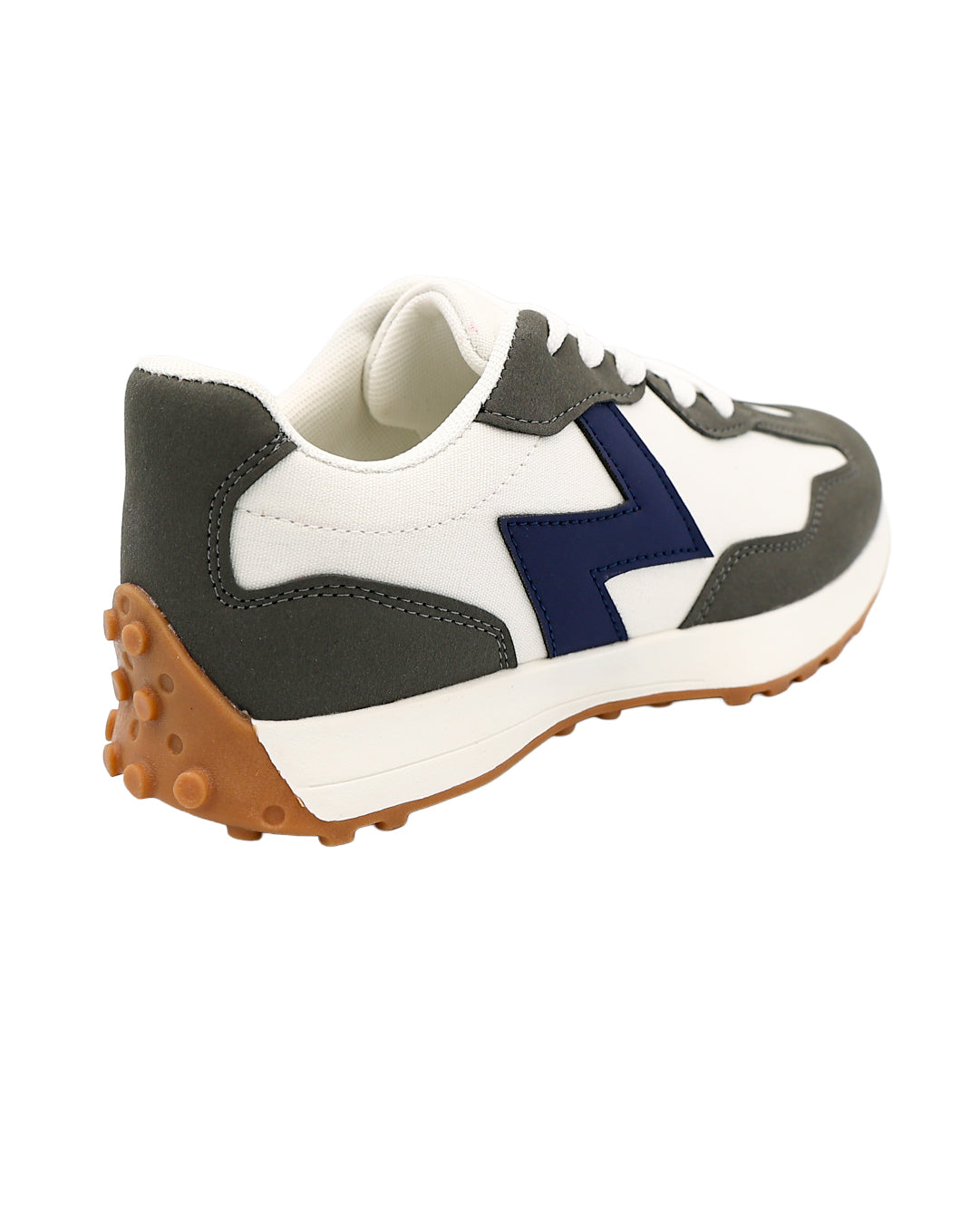 Grey Suede & Mesh Runner