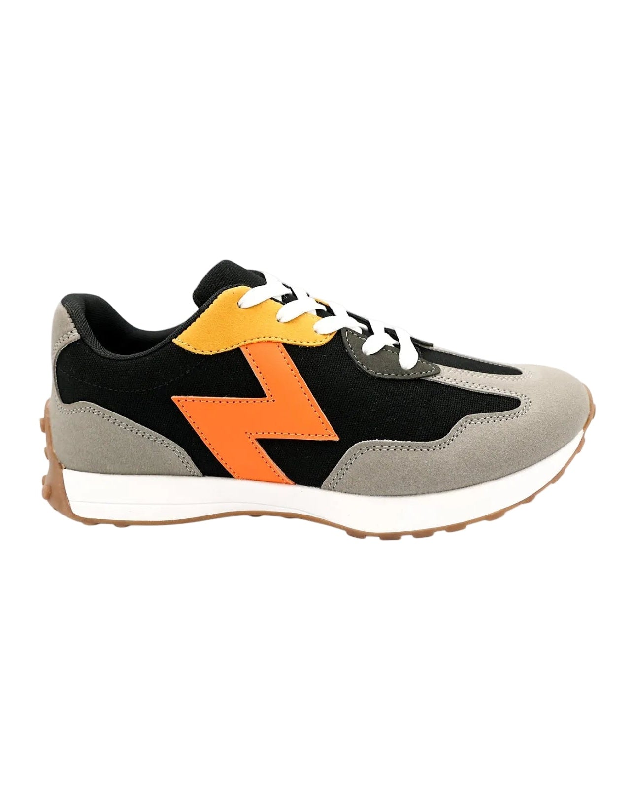 Black Bolt Faux Suede Runner
