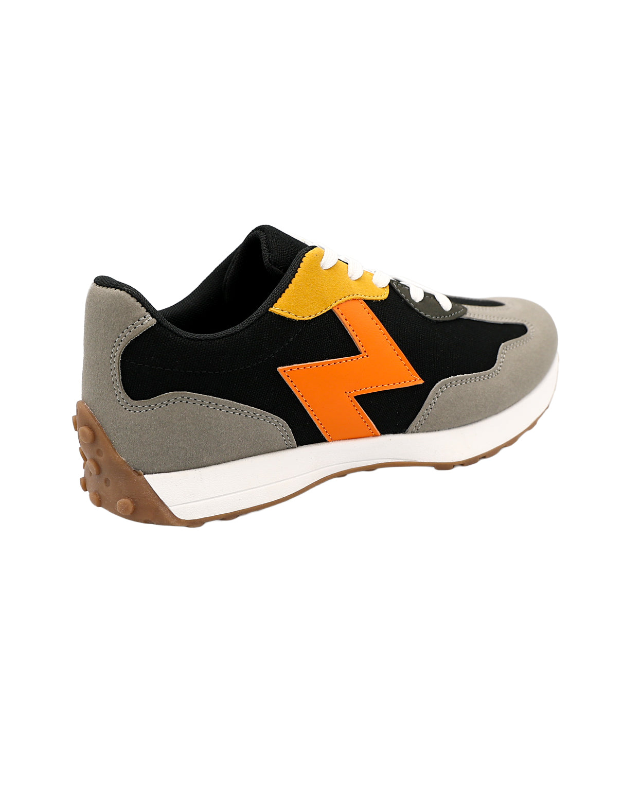 Black Bolt Faux Suede Runner