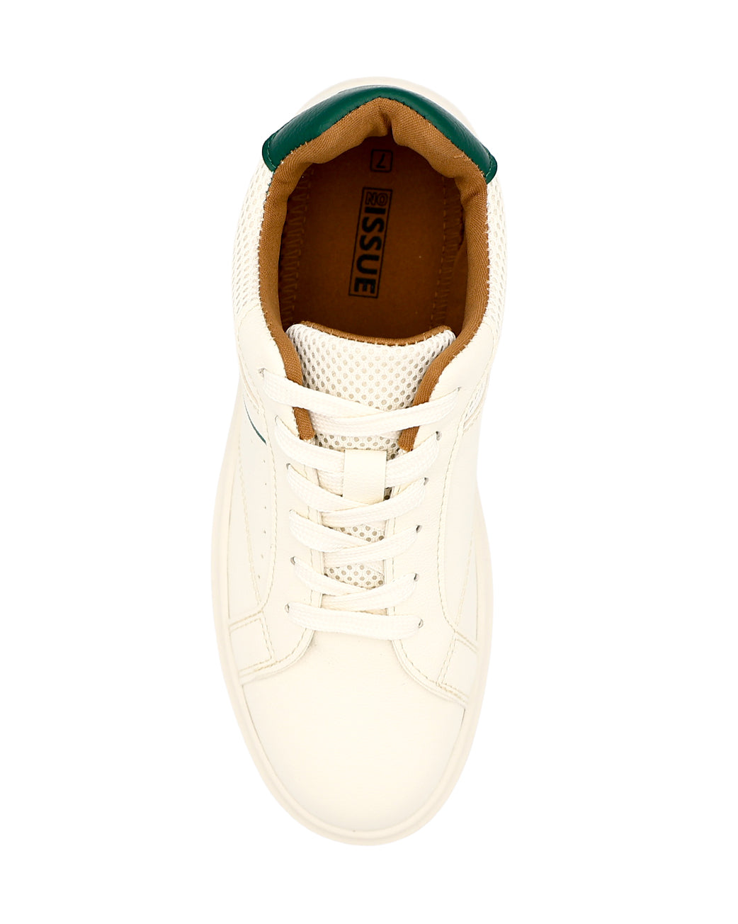 White Lace Up Pebble Sneaker
