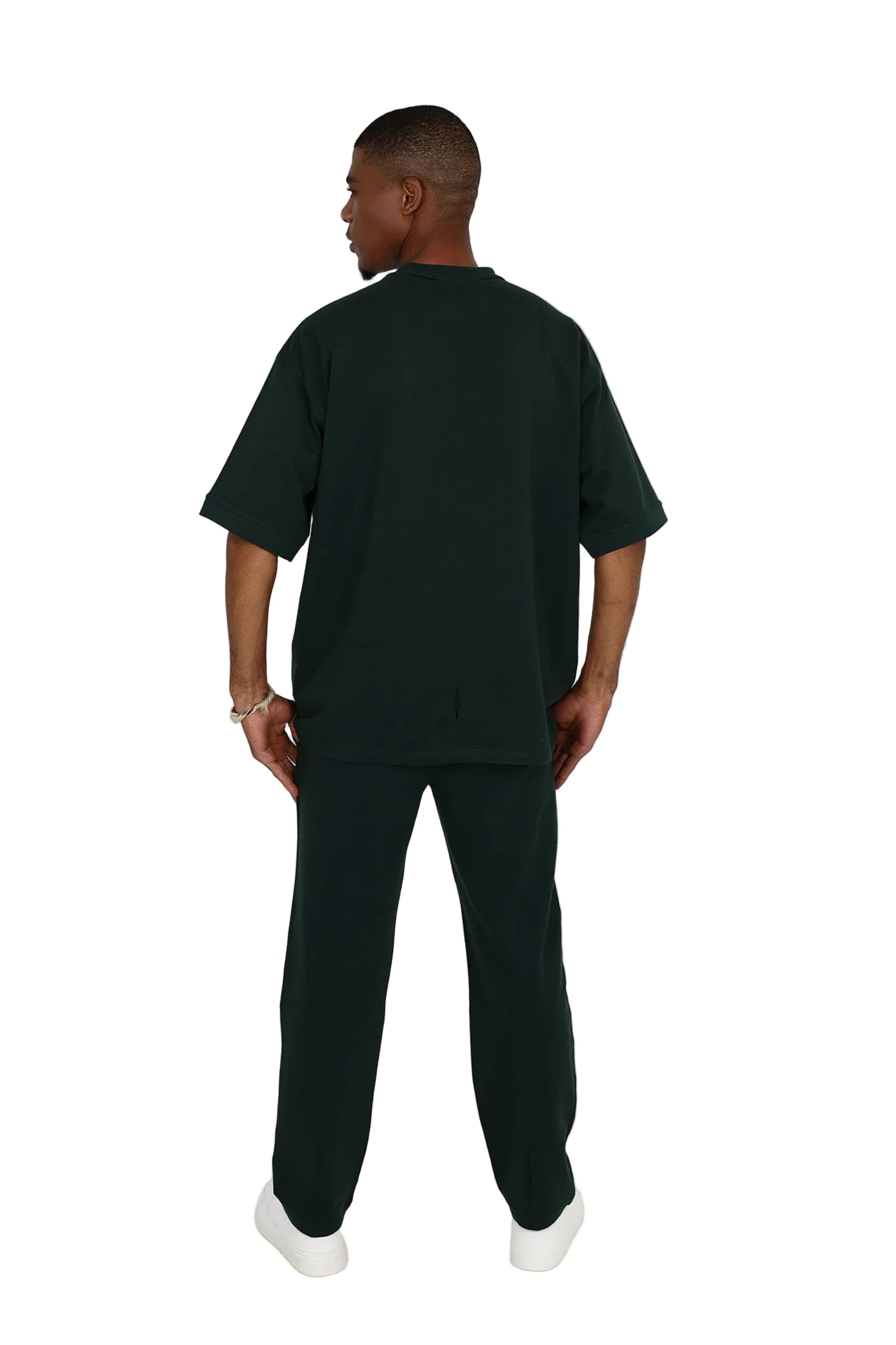 Short Sleeve Bottle Green Heavy Weight T-Shirt