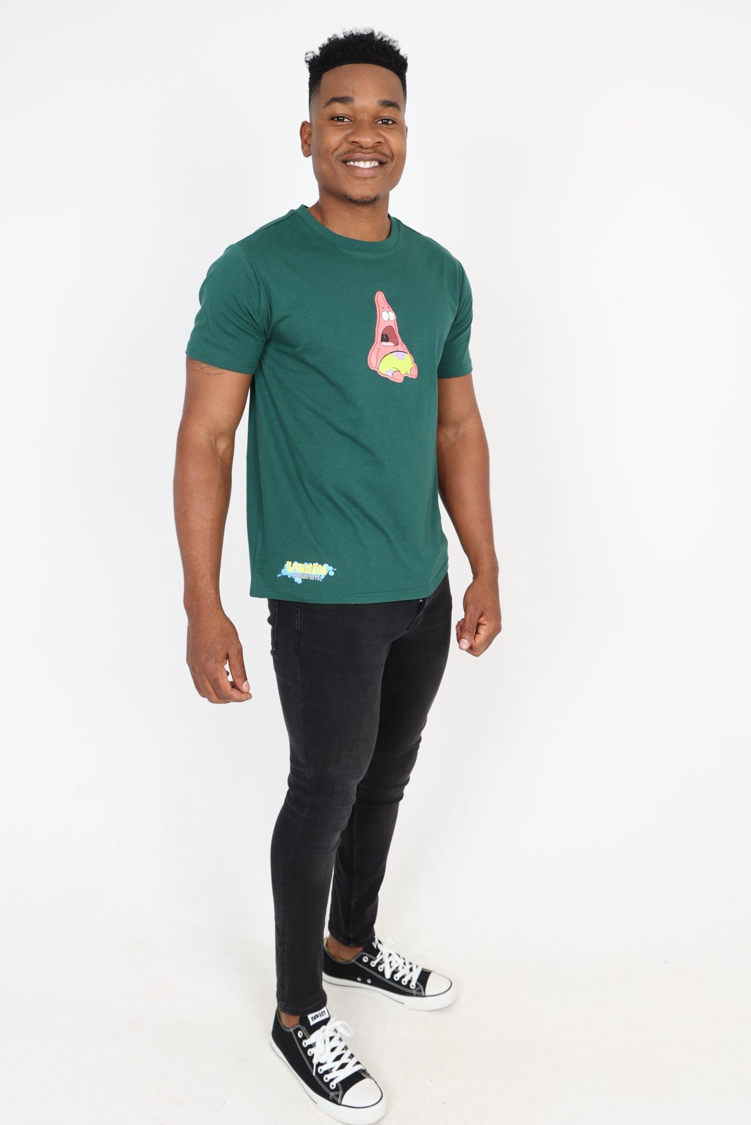 Short Sleeve Green Patrick Star Graphic T-Shirt
