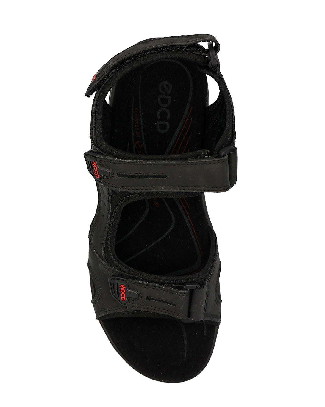Black Leather Open Toe Adventure Sandal