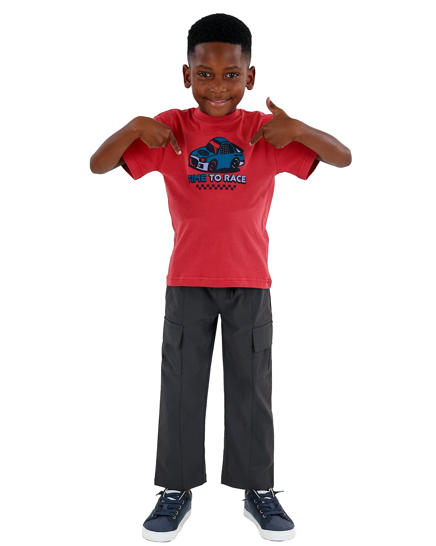 Short Sleeve Time To Race Graphic Print T-Shirt