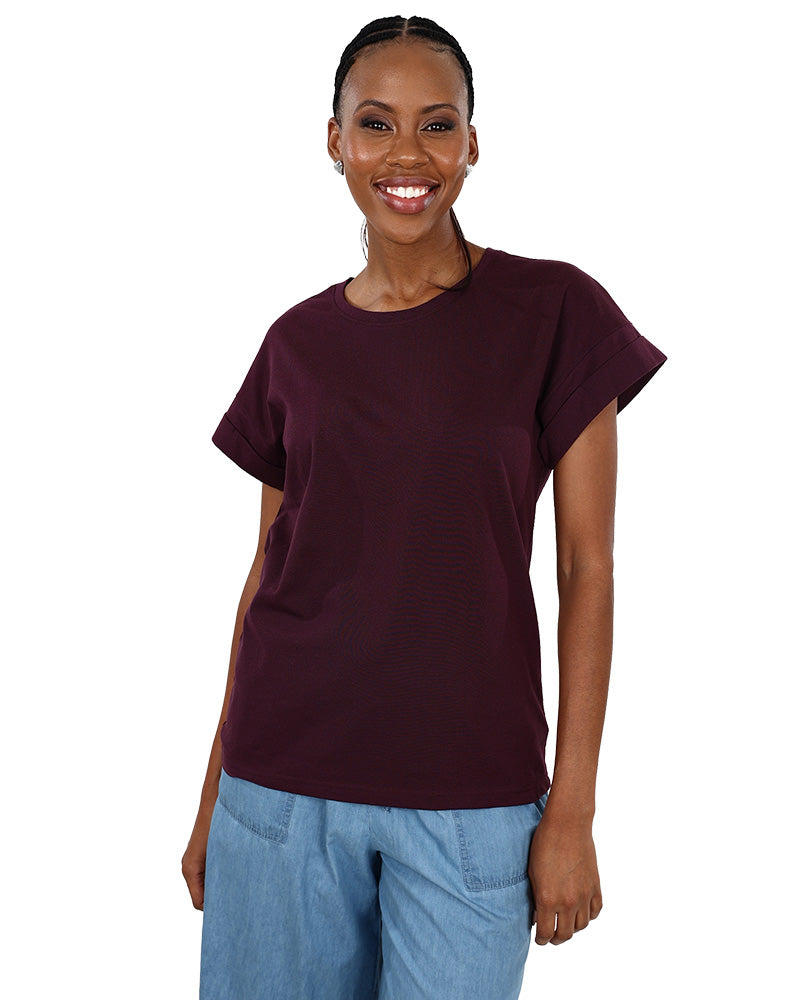Grape Turn Back Short Sleeve T-Shirt