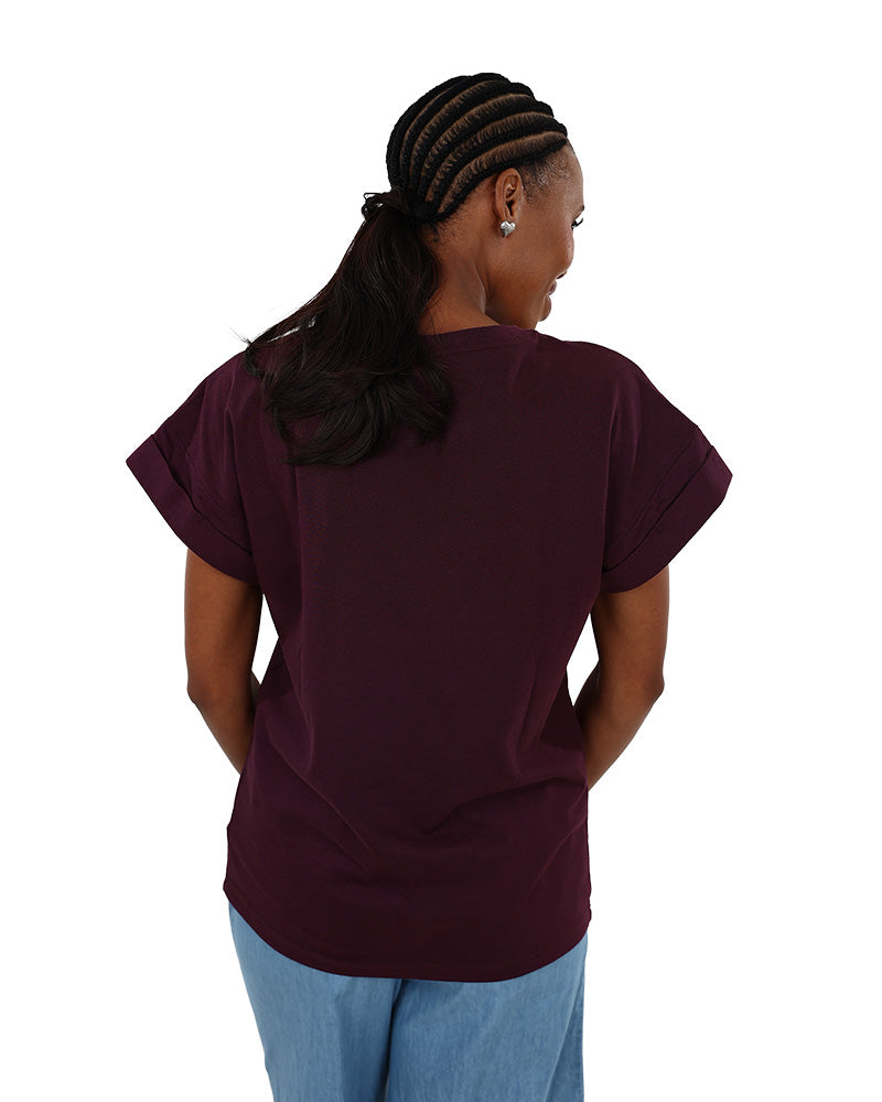 Grape Turn Back Short Sleeve T-Shirt