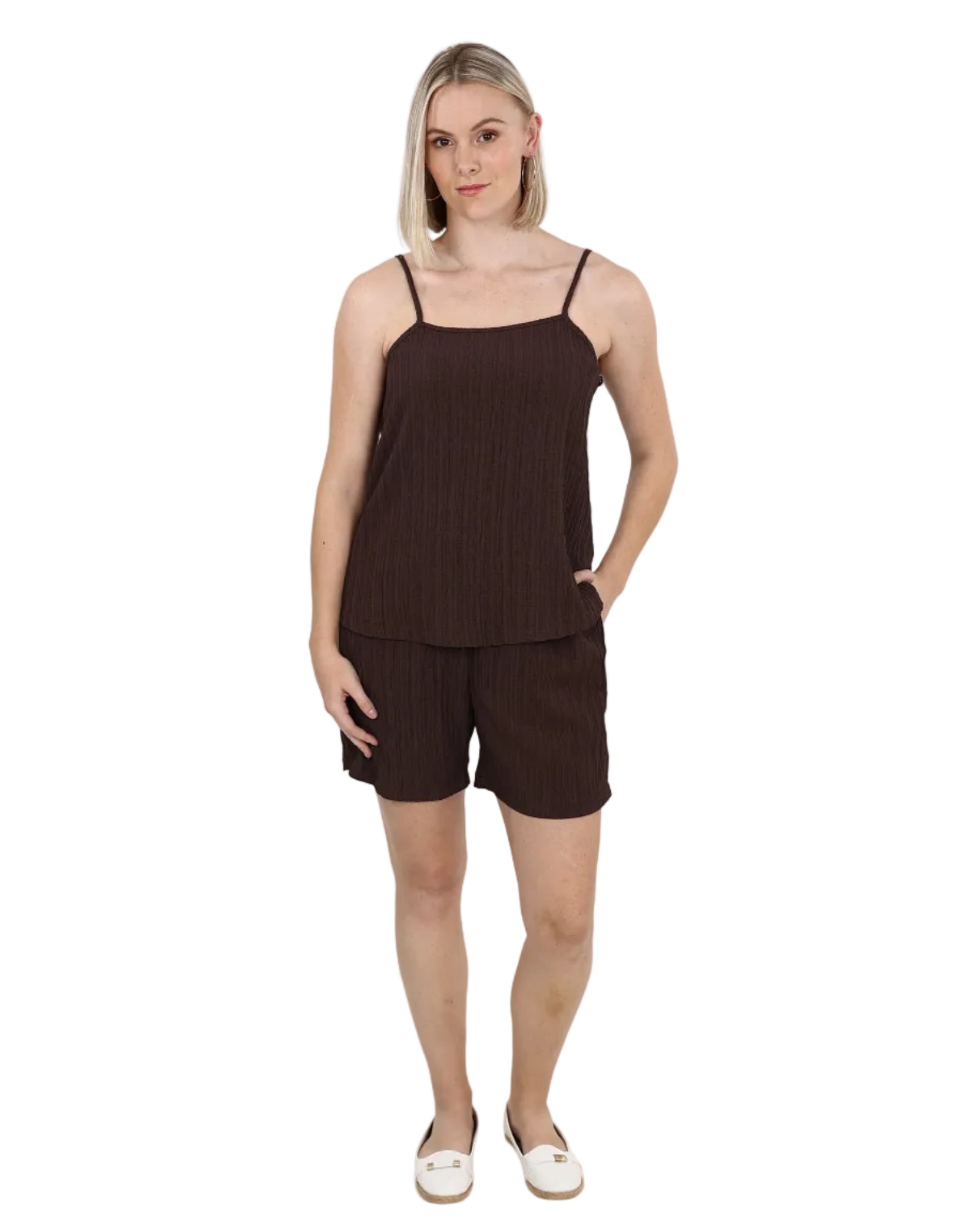 Chocolate Elasticated Shorts