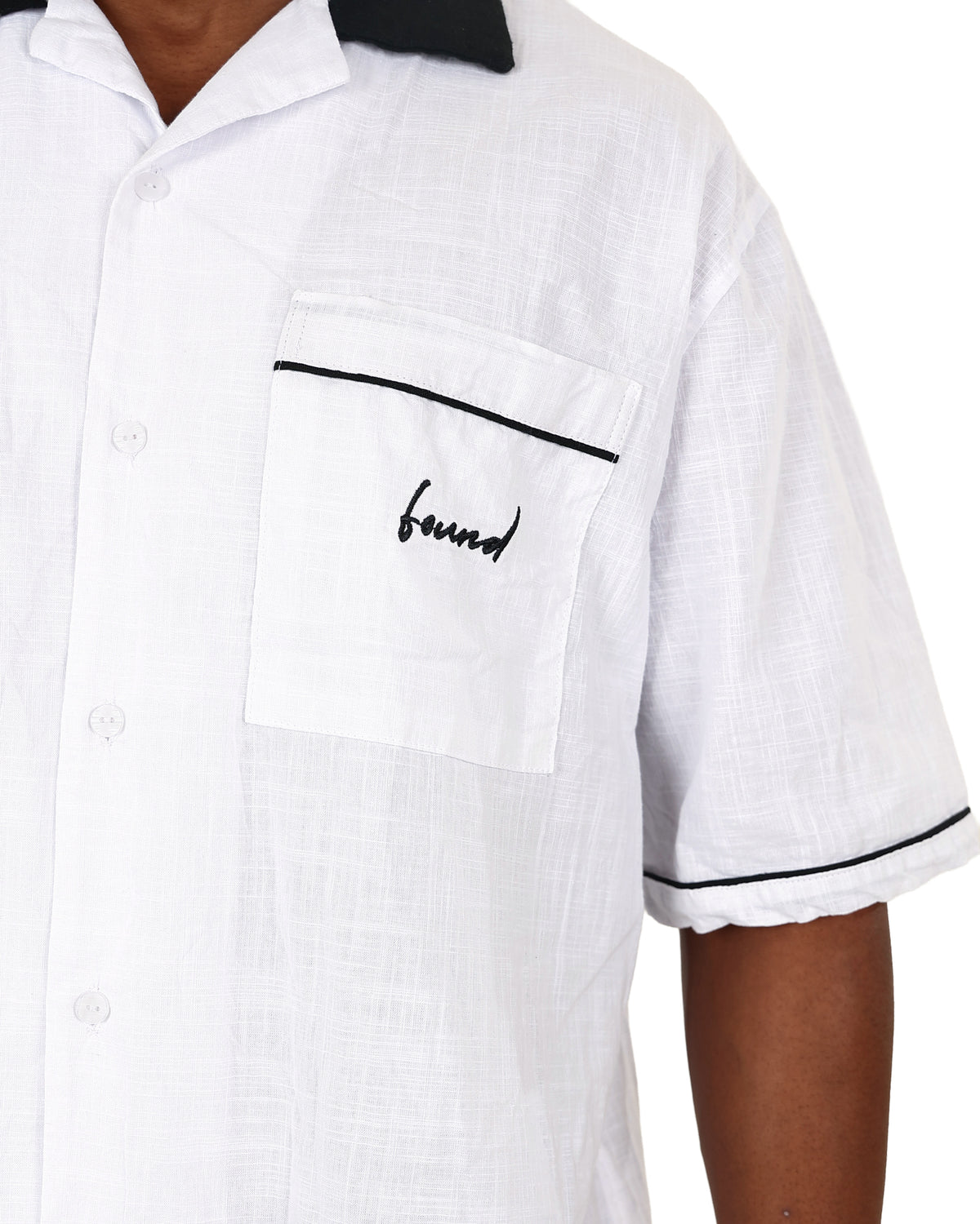 Short Sleeve Contrast Bowler Shirt