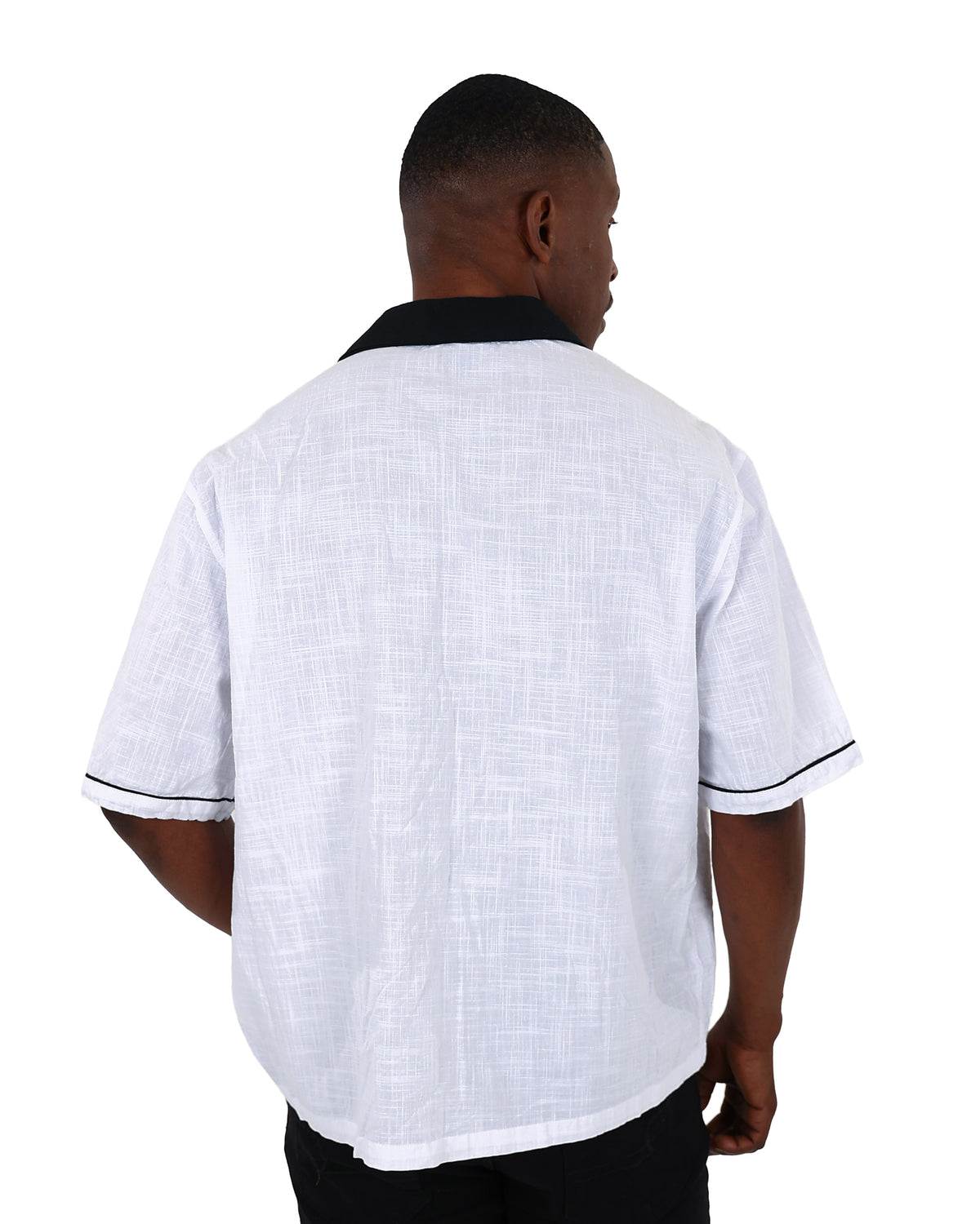 Short Sleeve Contrast Bowler Shirt