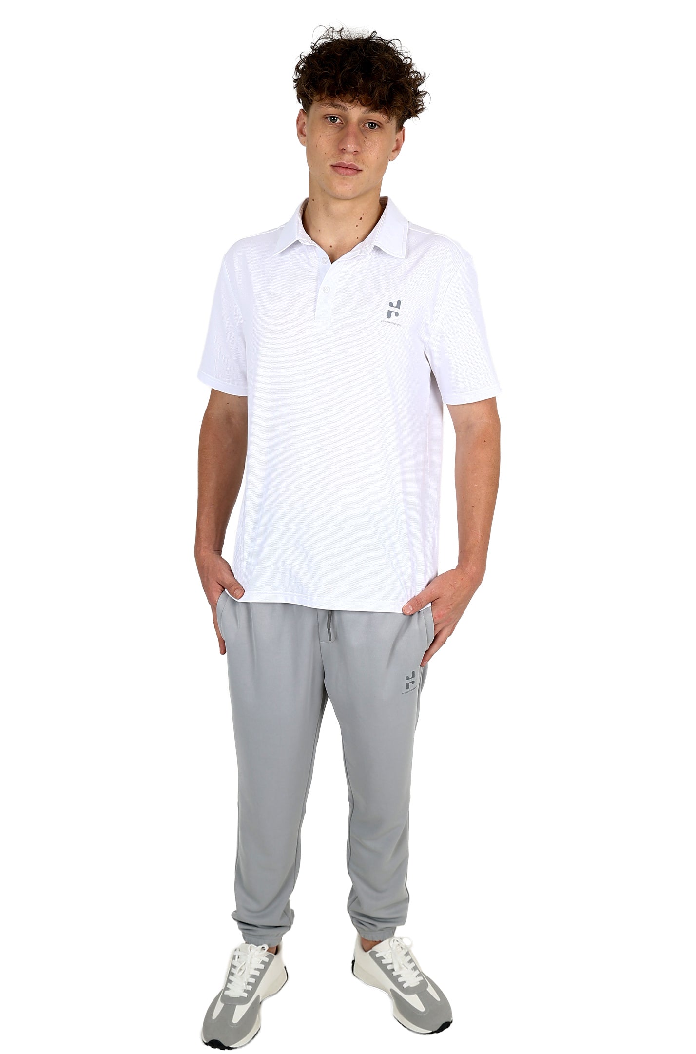 Short Sleeve White Active Golfer