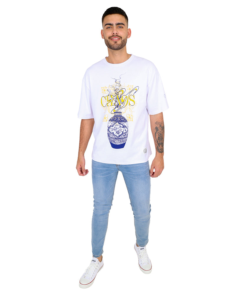 Short Sleeve Chaos Pottery Graphic T-Shirt