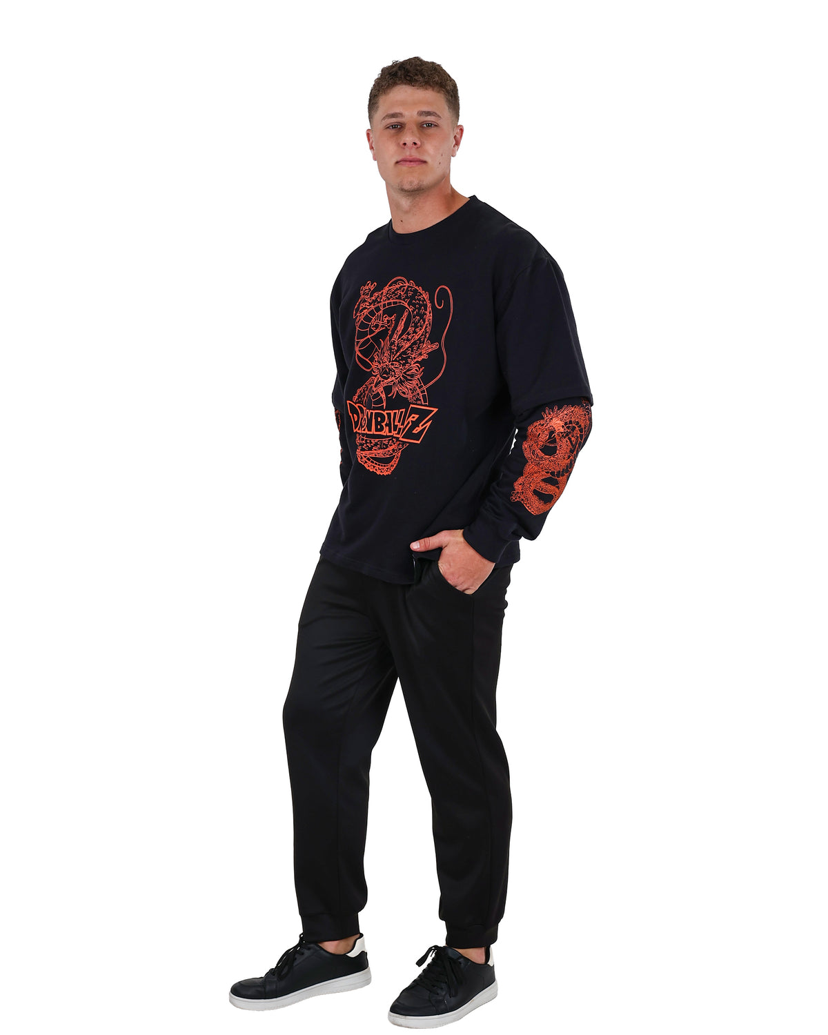 Dragon Ball Z Long Sleeve Dragon Graphic T-Shirt