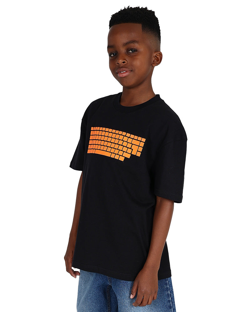 Short Sleeve Keyboard Graphic Print T-Shirt