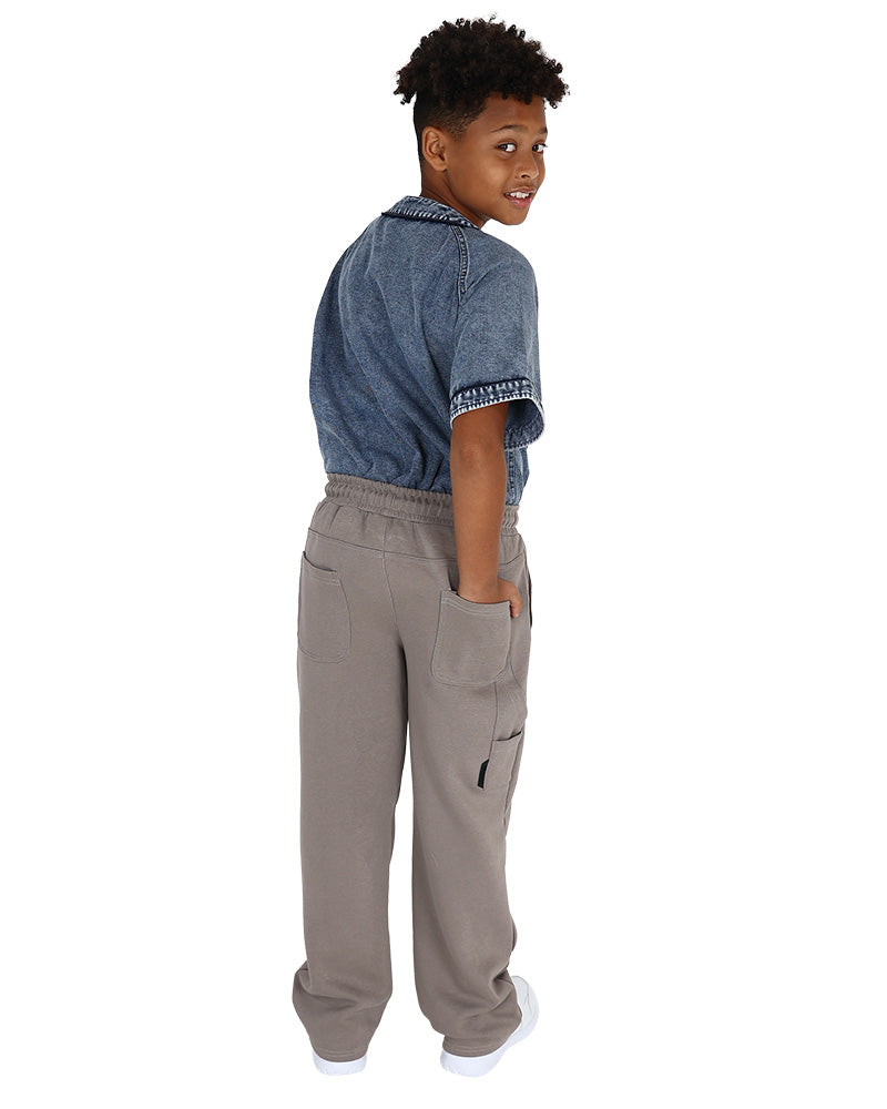Taupe Carpenter Pocket Long Pants