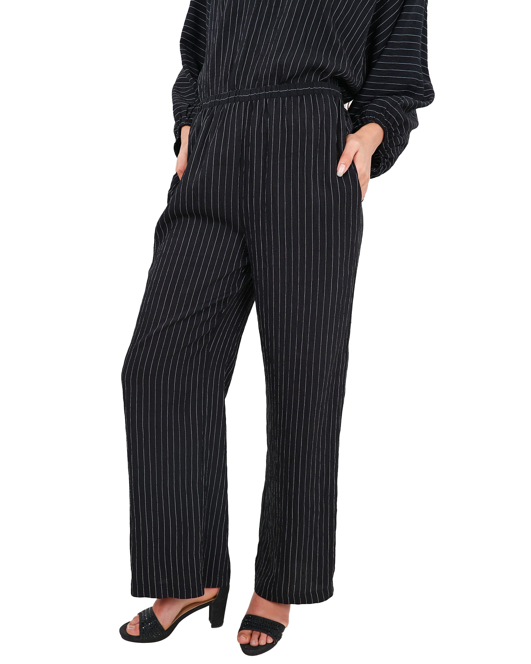Striped Co-Ord Flared Pants