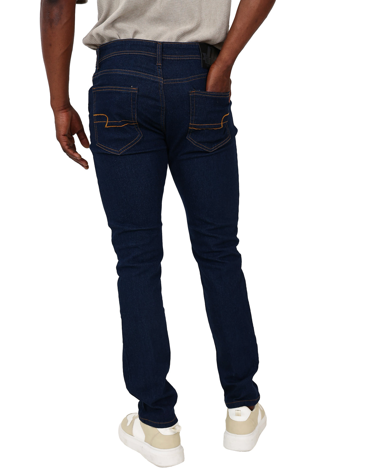 Essential Blue Black Skinny Fit Stretch Jeans