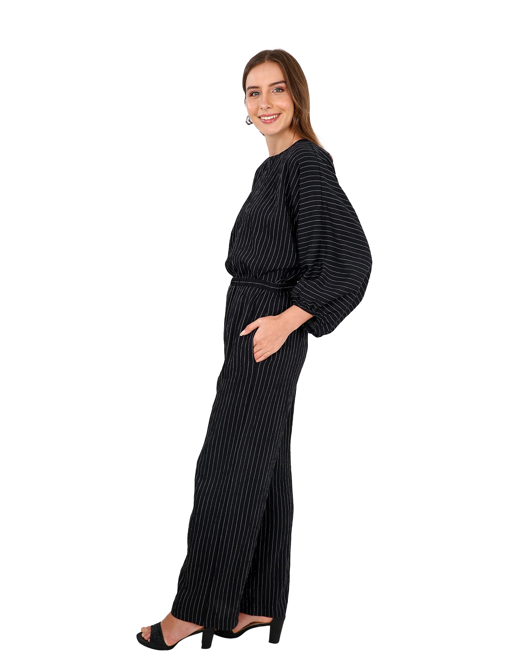 Striped Co-Ord Flared Pants
