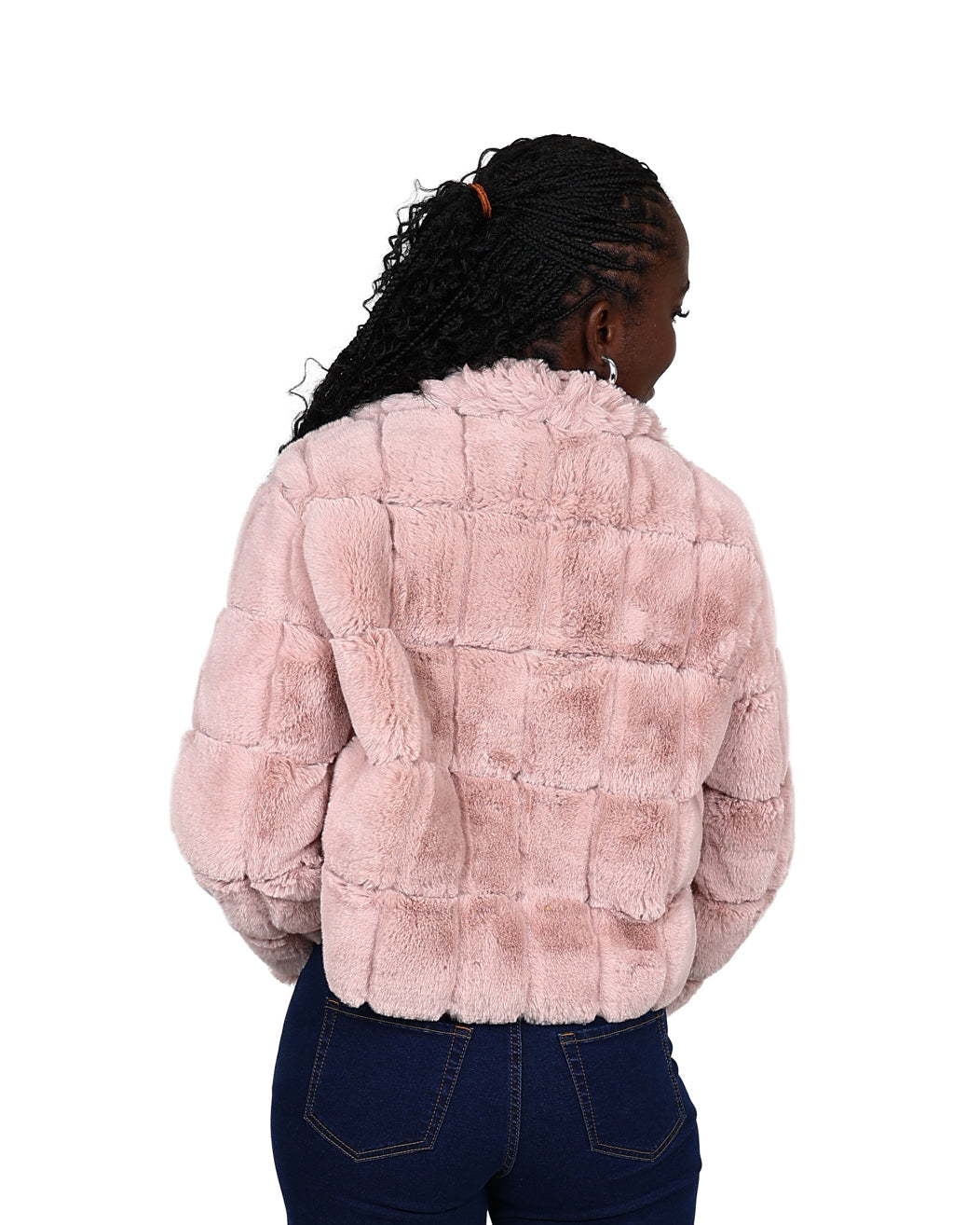 Cropped Faux Fur Jacket