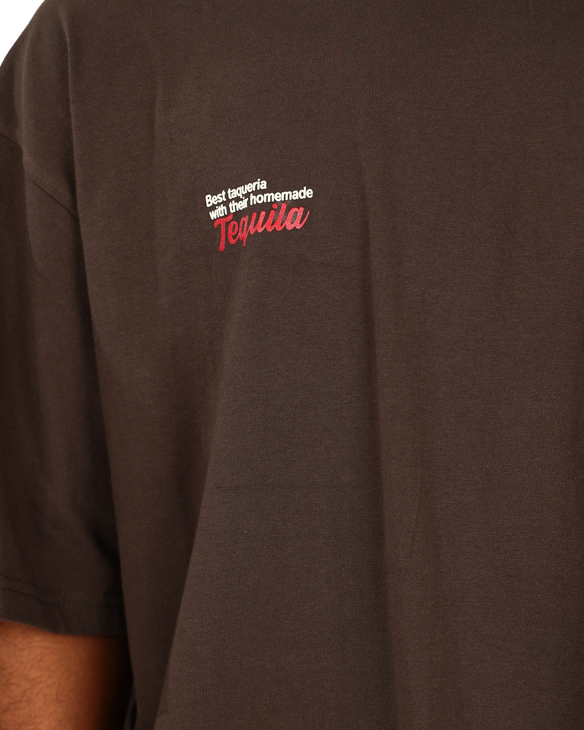 Short Sleeve Tacos & Tequila Statement Graphic Print T-Shirt