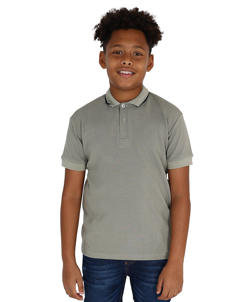 Short Sleeve Bubble Textured Golfer