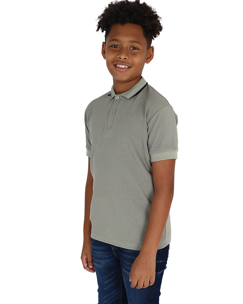 Short Sleeve Bubble Textured Golfer