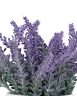 Potted Faux Lavender 9x18cm