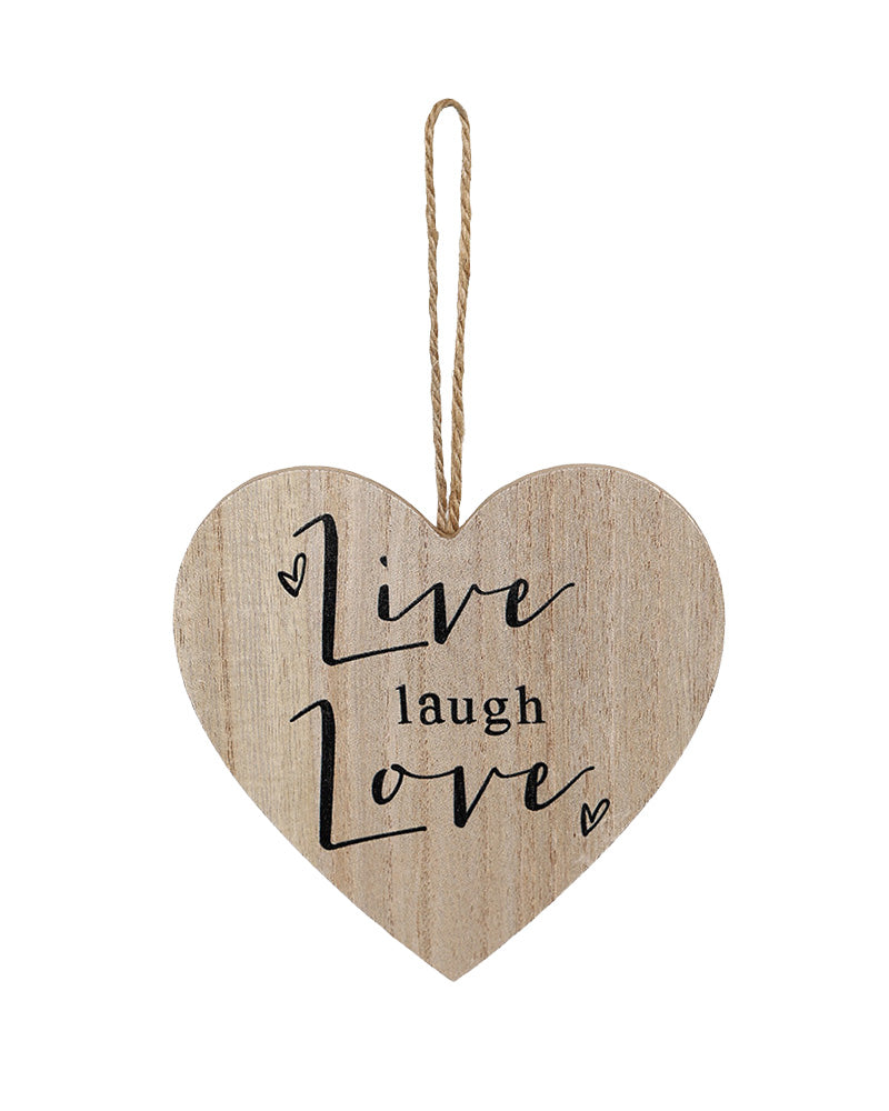 "Live Laugh Love" Wooden Hanging Wall Art