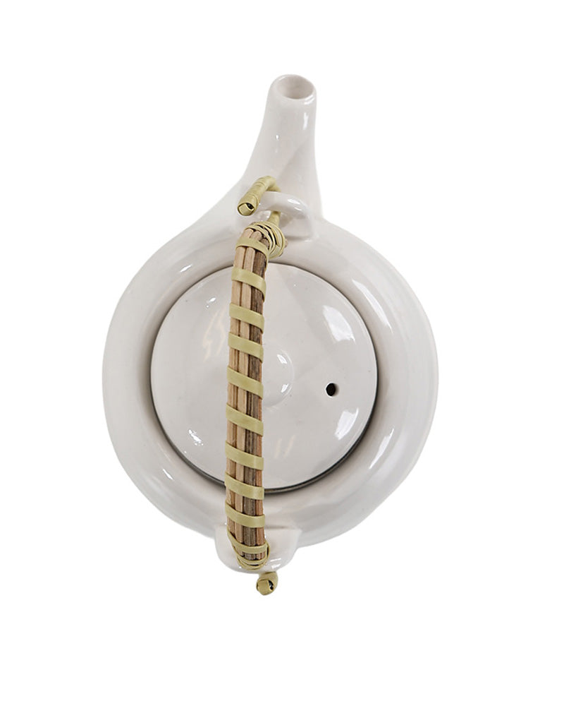 Classic White Ceramic Teapot 800ml
