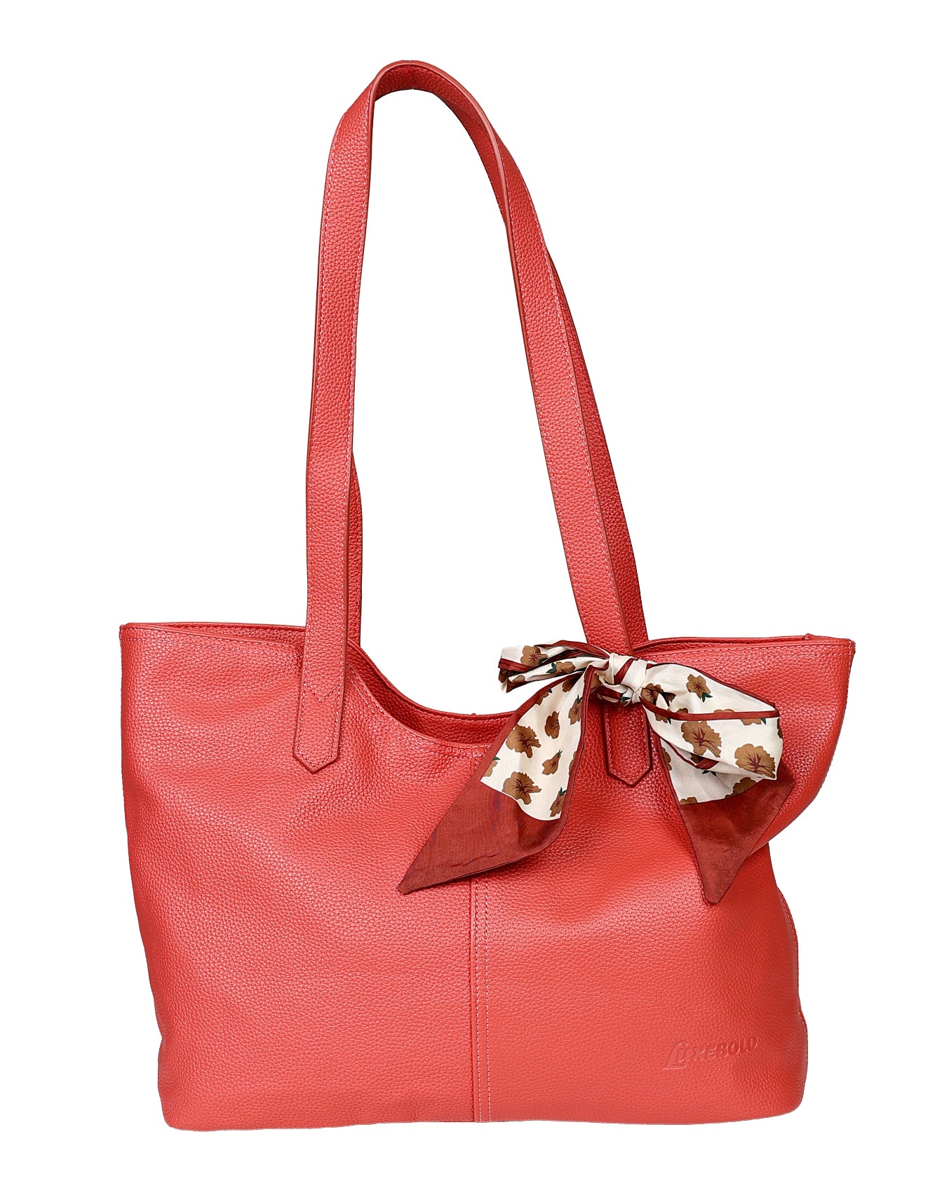 Thandeka Salmon Tote Bag with Scarft
