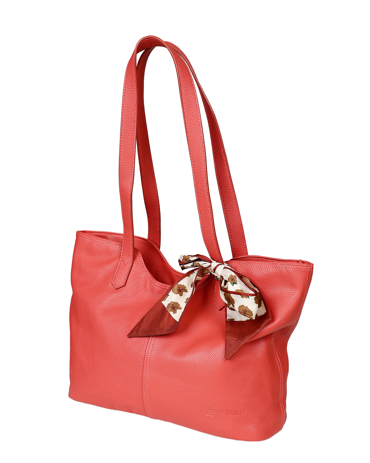 Thandeka Salmon Tote Bag with Scarft