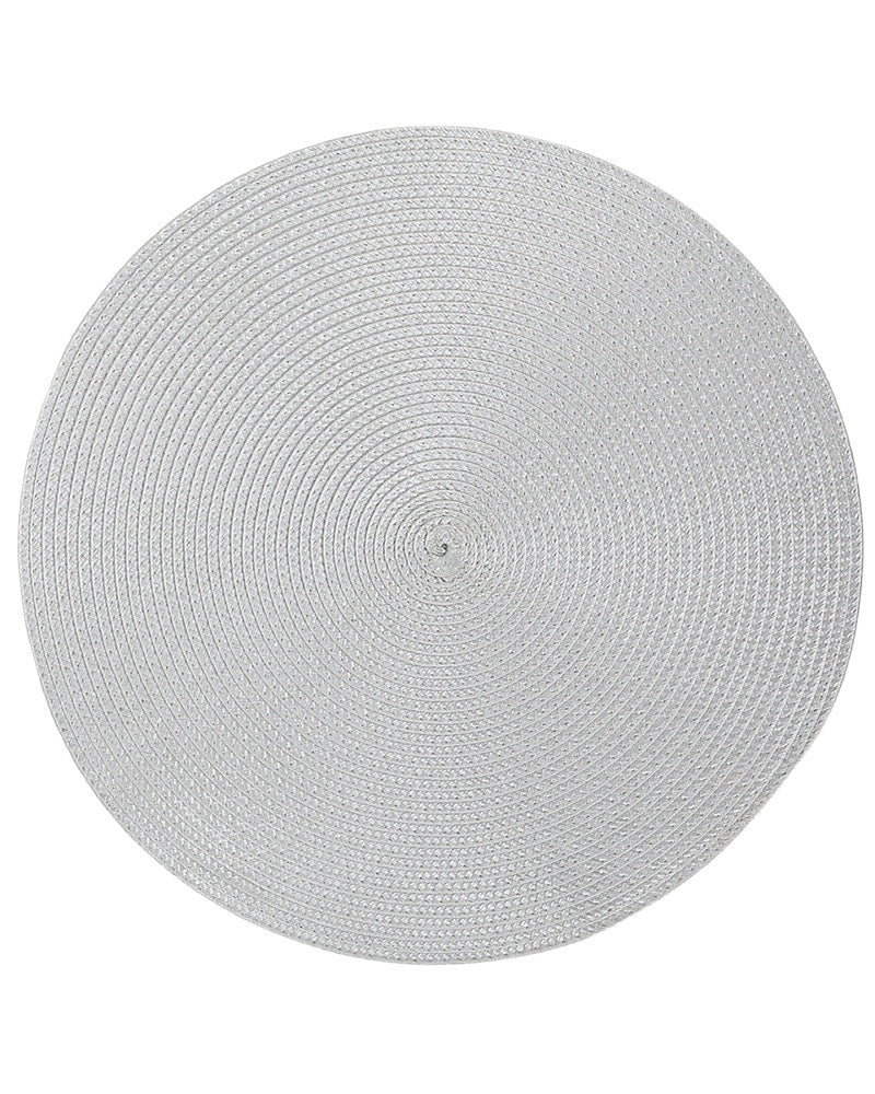 Silver Classic Woven Placemat