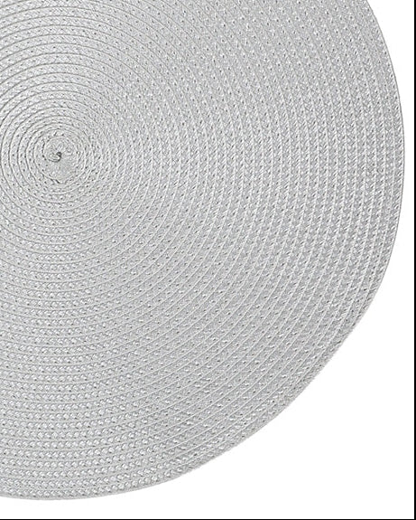 Silver Classic Woven Placemat