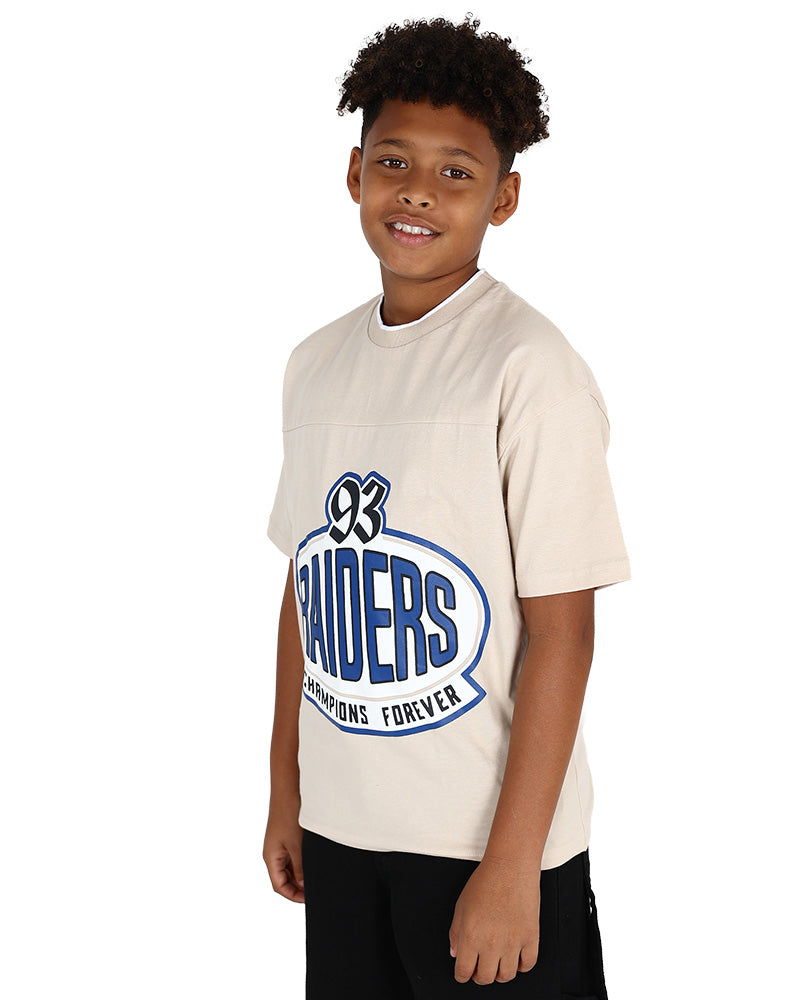 Short Sleeve 93 Raiders Graphic Print T-Shirt