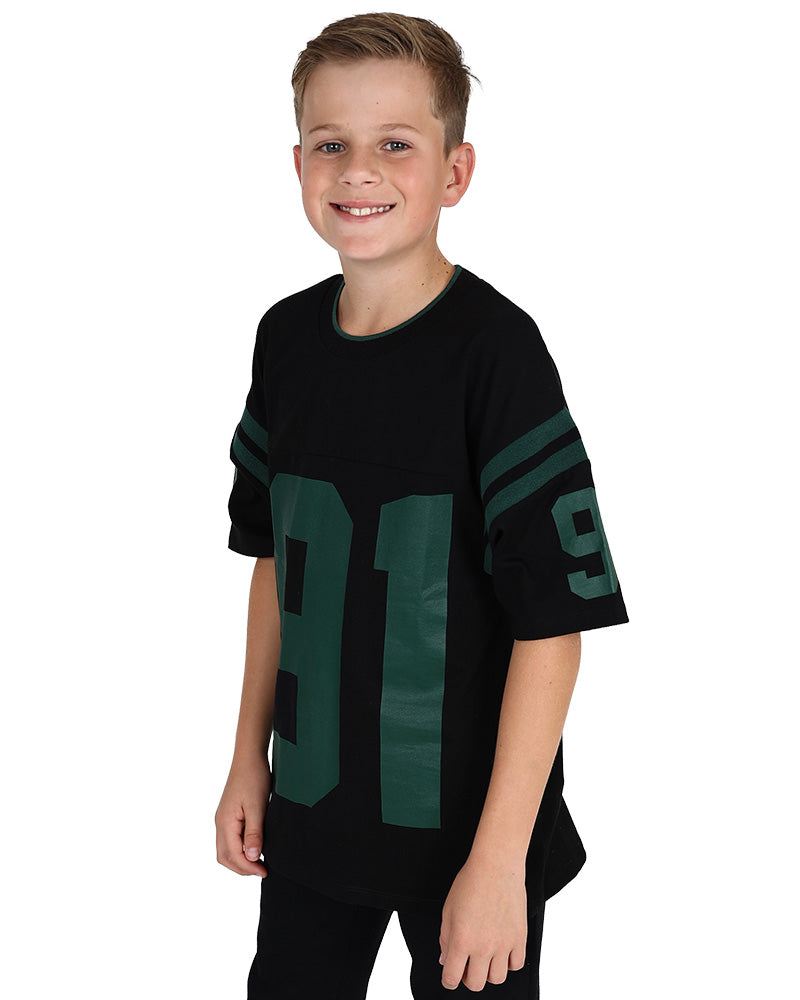 Short Sleeve Black "91" Graphic T-Shirts
