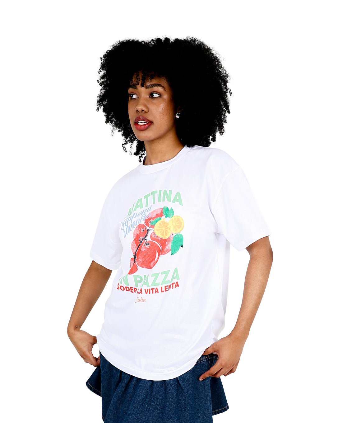 Short Sleeve Oversized Mattina Fruit T-Shirt