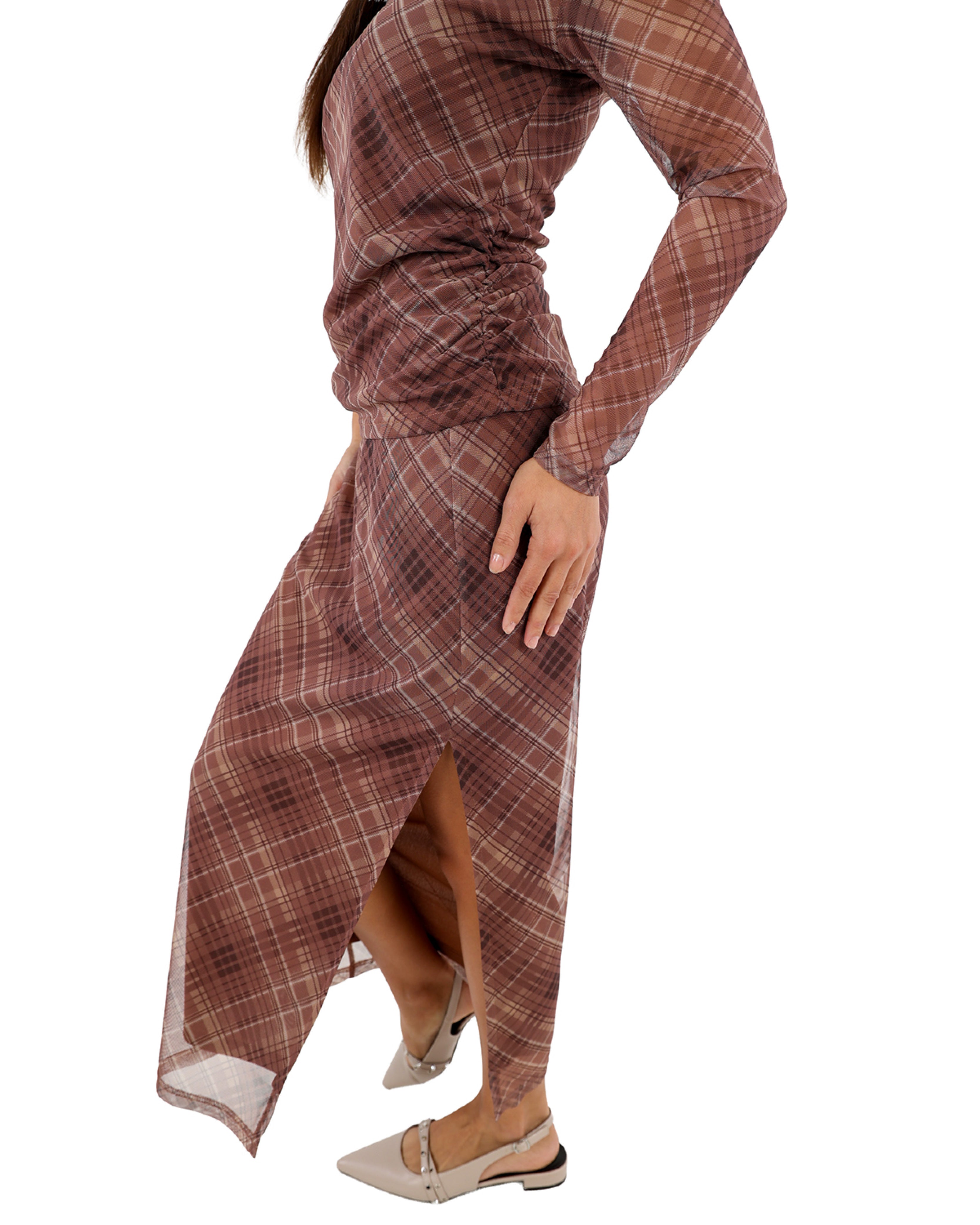 Mesh Tube Lined Skirt