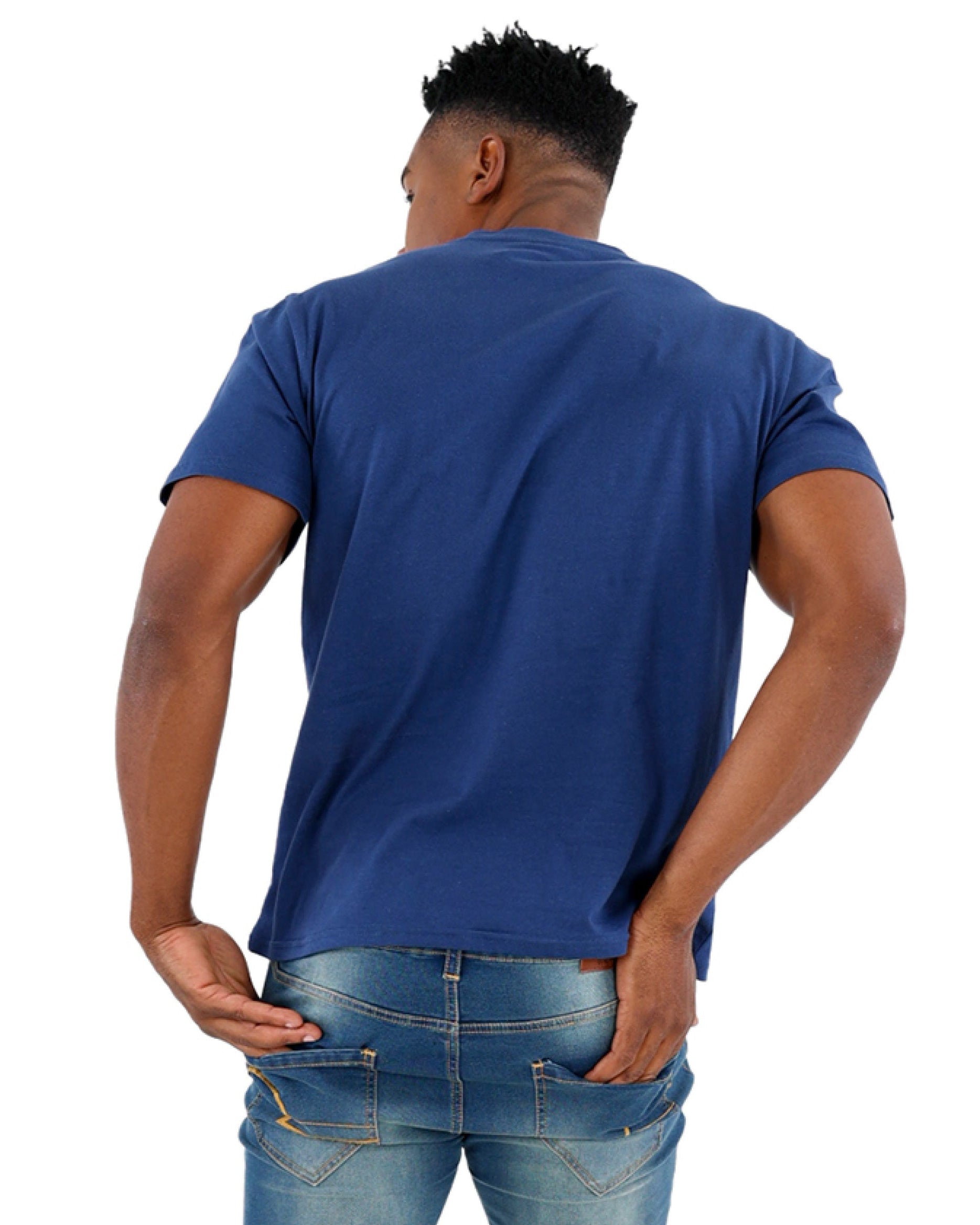 Short Sleeve Teal "Silence" Slogan T-Shirt