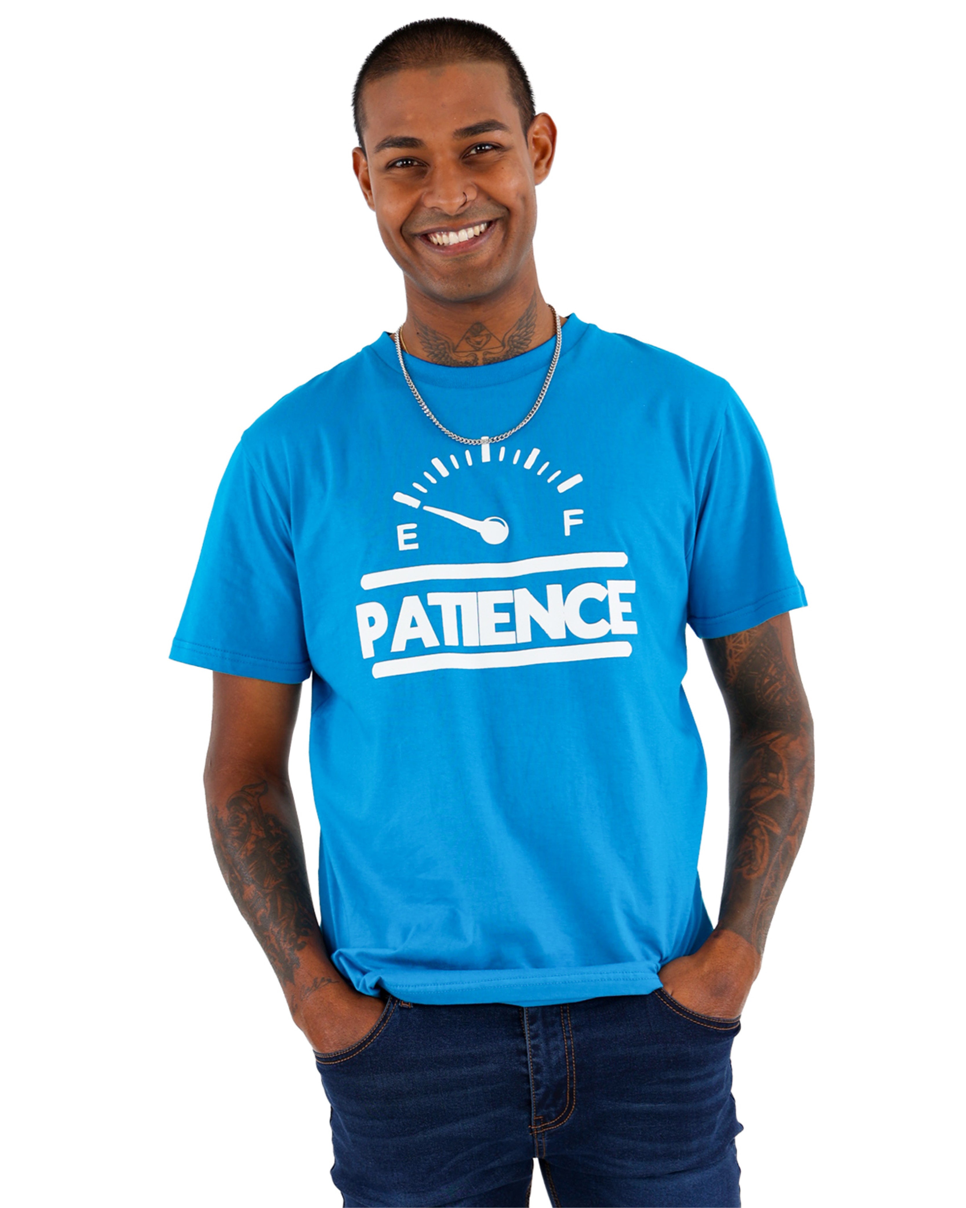 Short Sleeve Teal Patience T-Shirt