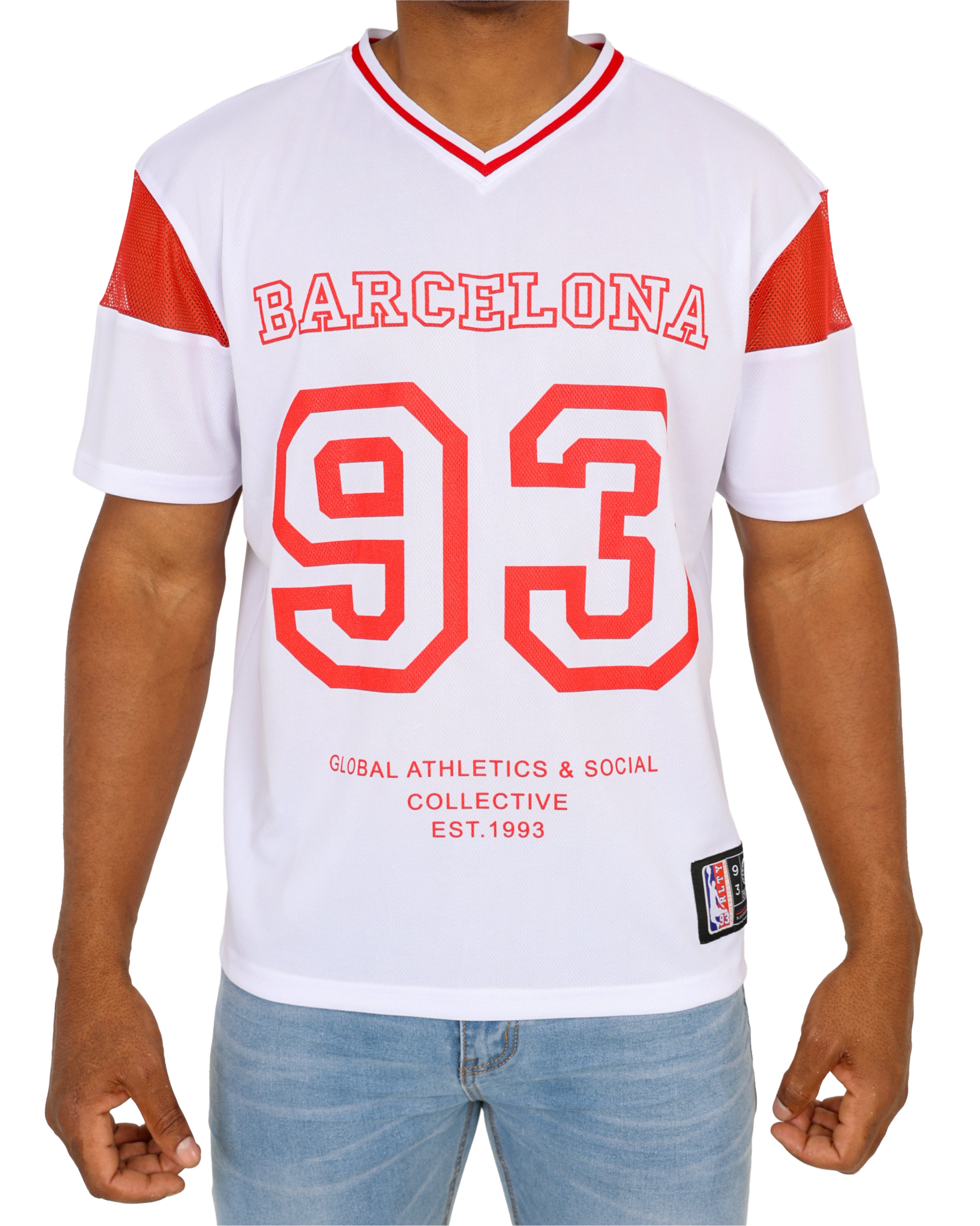 Short Sleeve Barcelona Baseball T-Shirt
