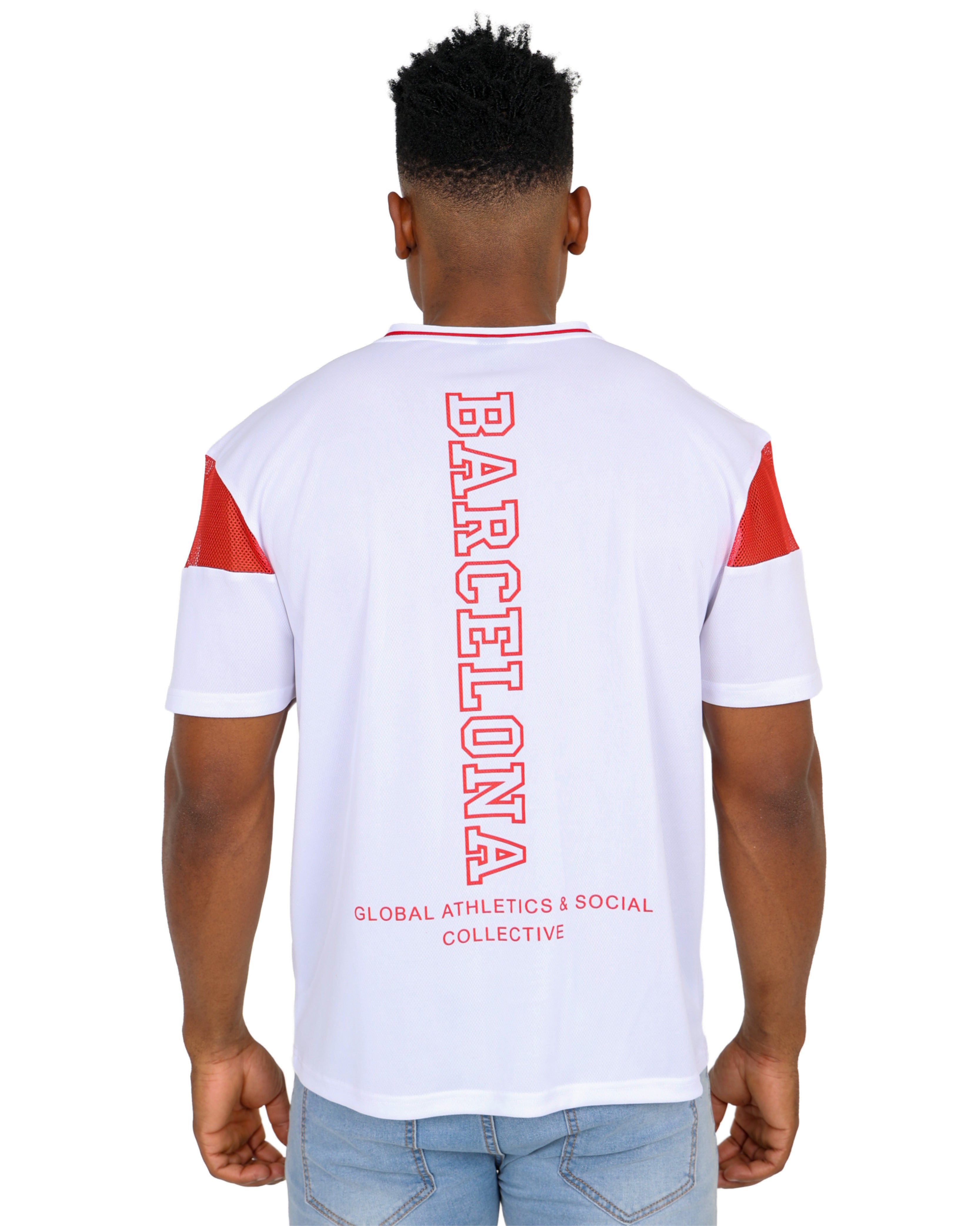 Short Sleeve Barcelona Baseball T-Shirt