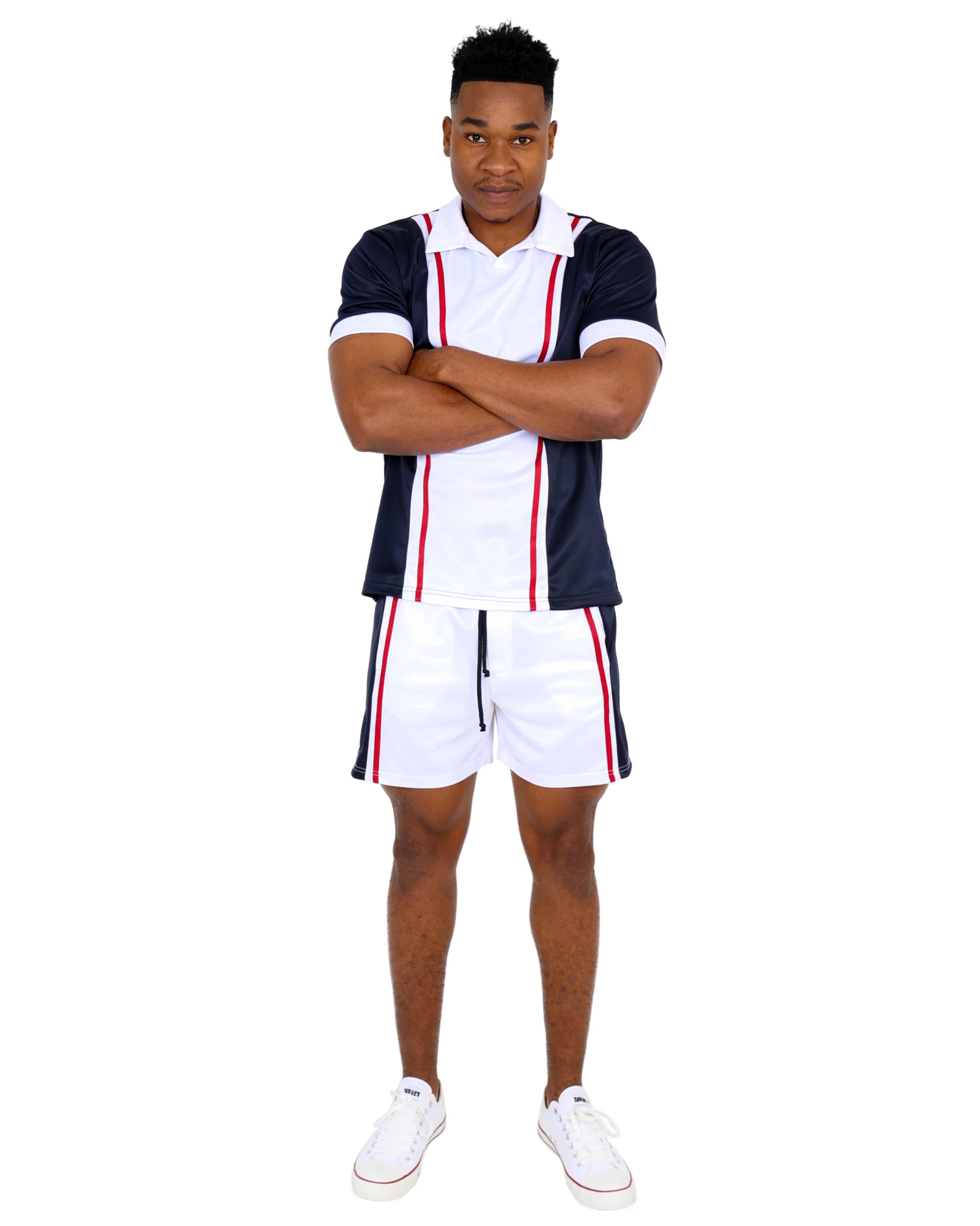 Short Sleeve Nautical Colour Block Golfer