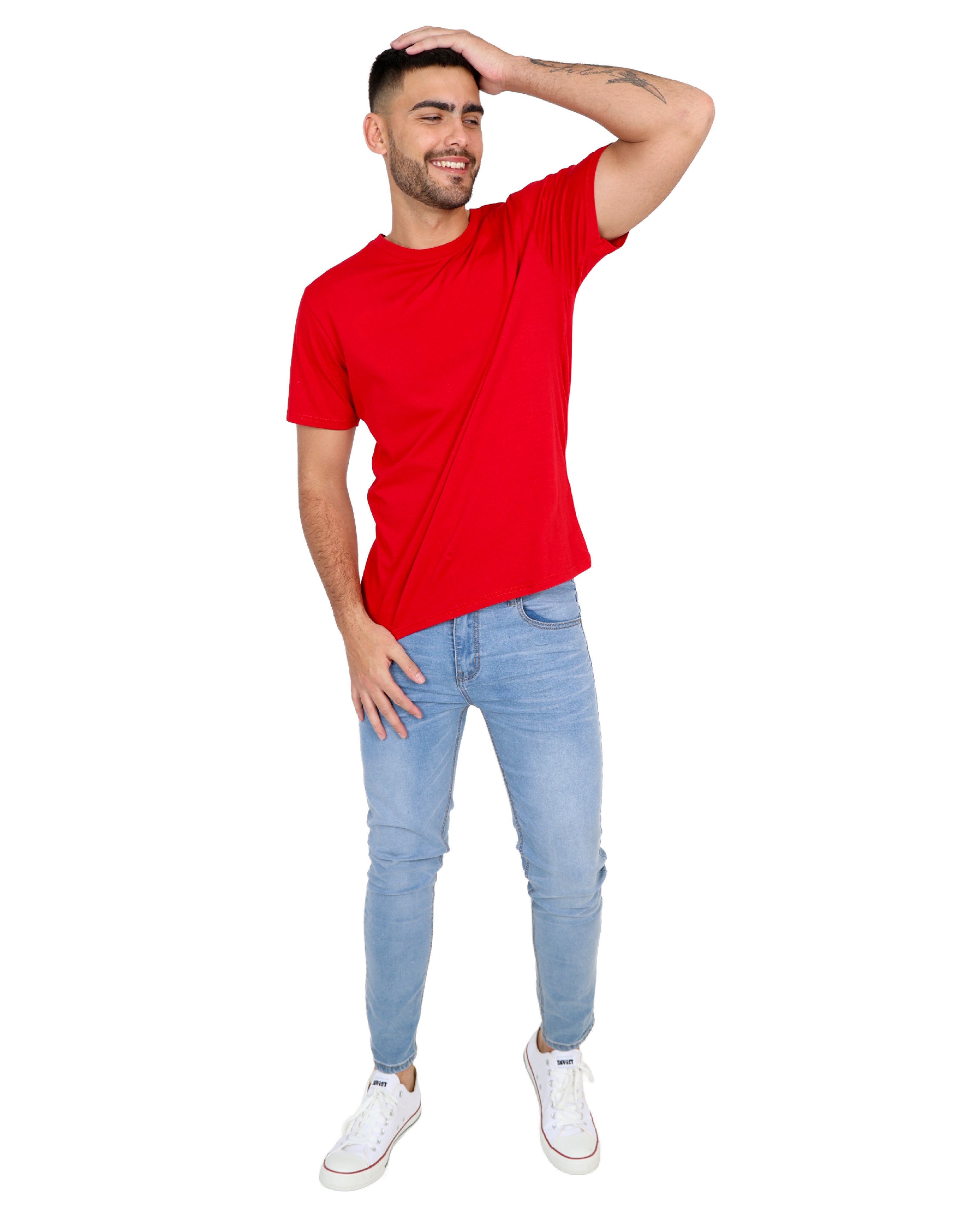 Plain Skinny Fit Light Indigo Jeans