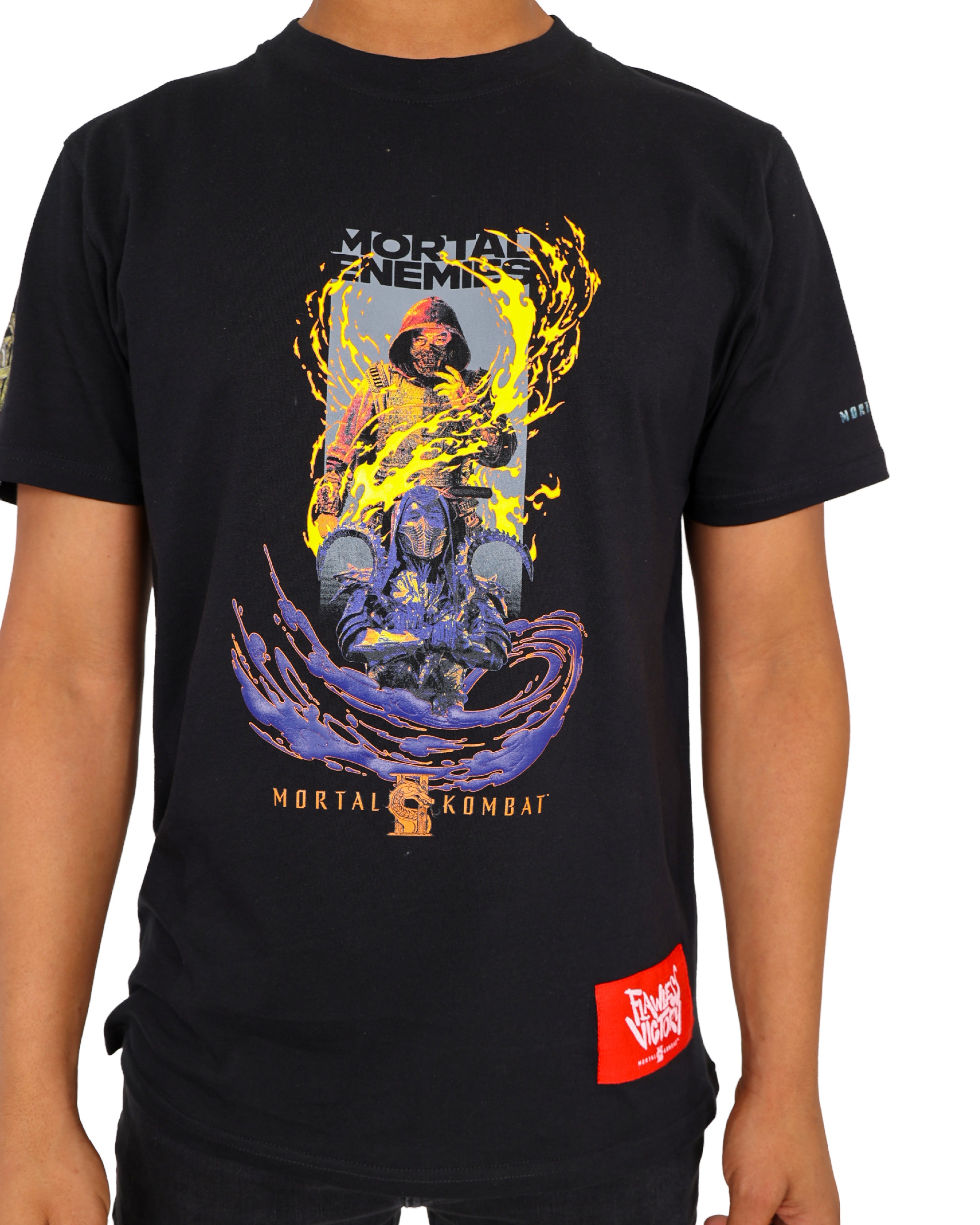 Mortal Kombat II Mortal Enemies - Scorpion & Noob-Saibot Graphic T-Shirt