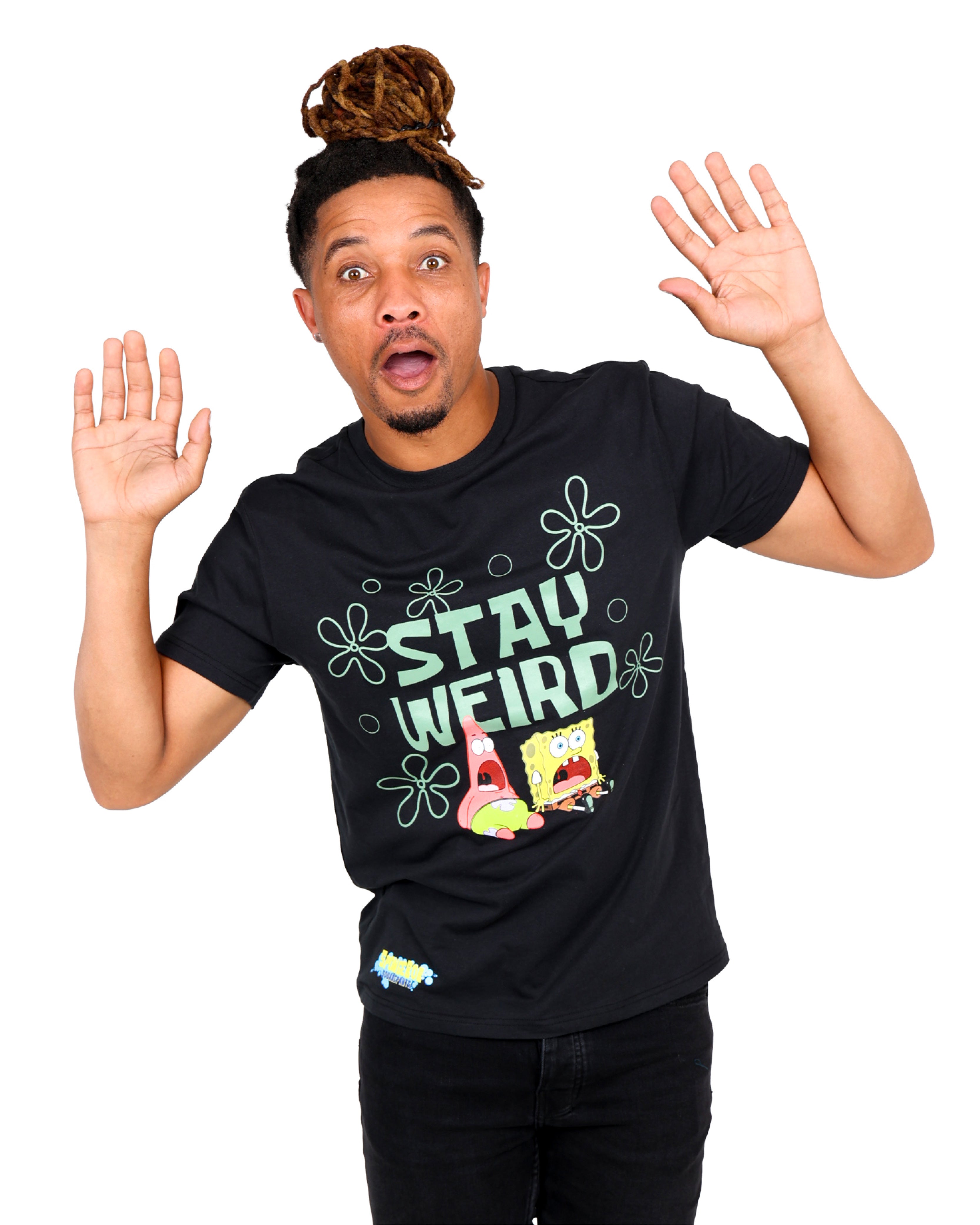 Short Sleeve Stay Weird Spongebob T-Shirt